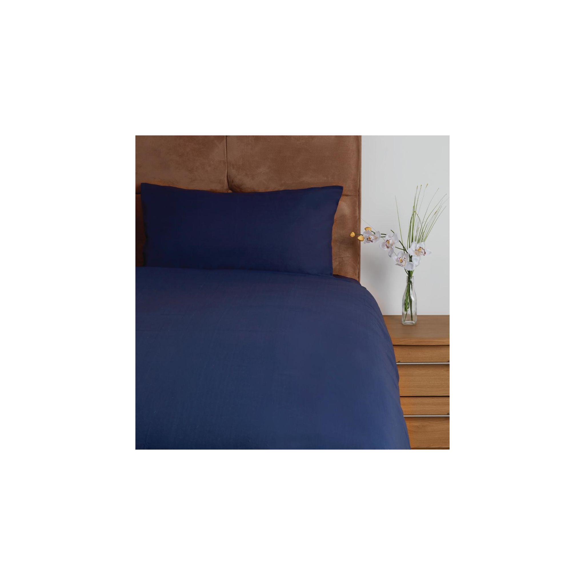 Mitre Essentials Temir GU331 Duvet Cover Blue Single Open