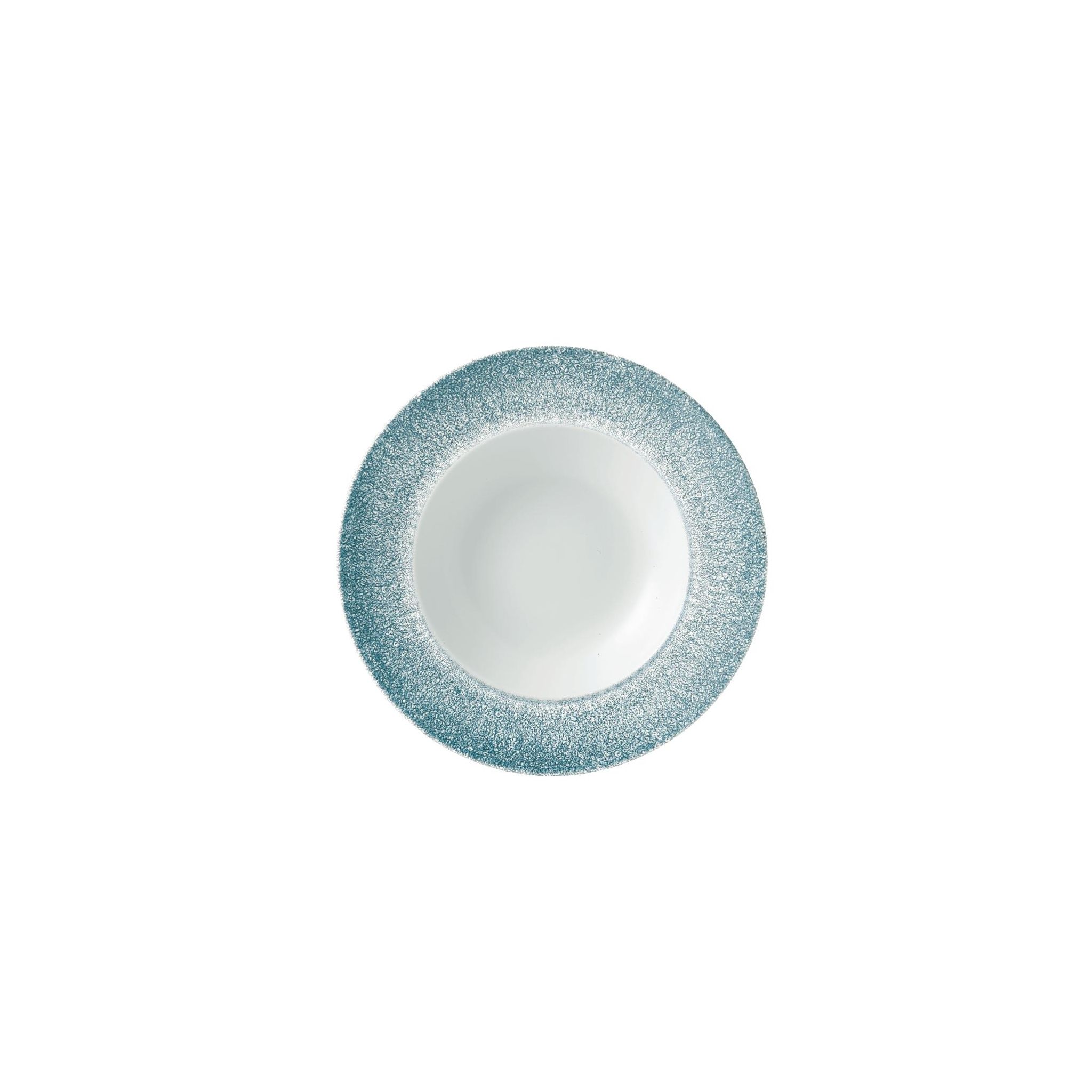 Churchill Studio Prints Raku DE887 Wide Rim Bowls Topaz Blue 240mm (Pack of 12)