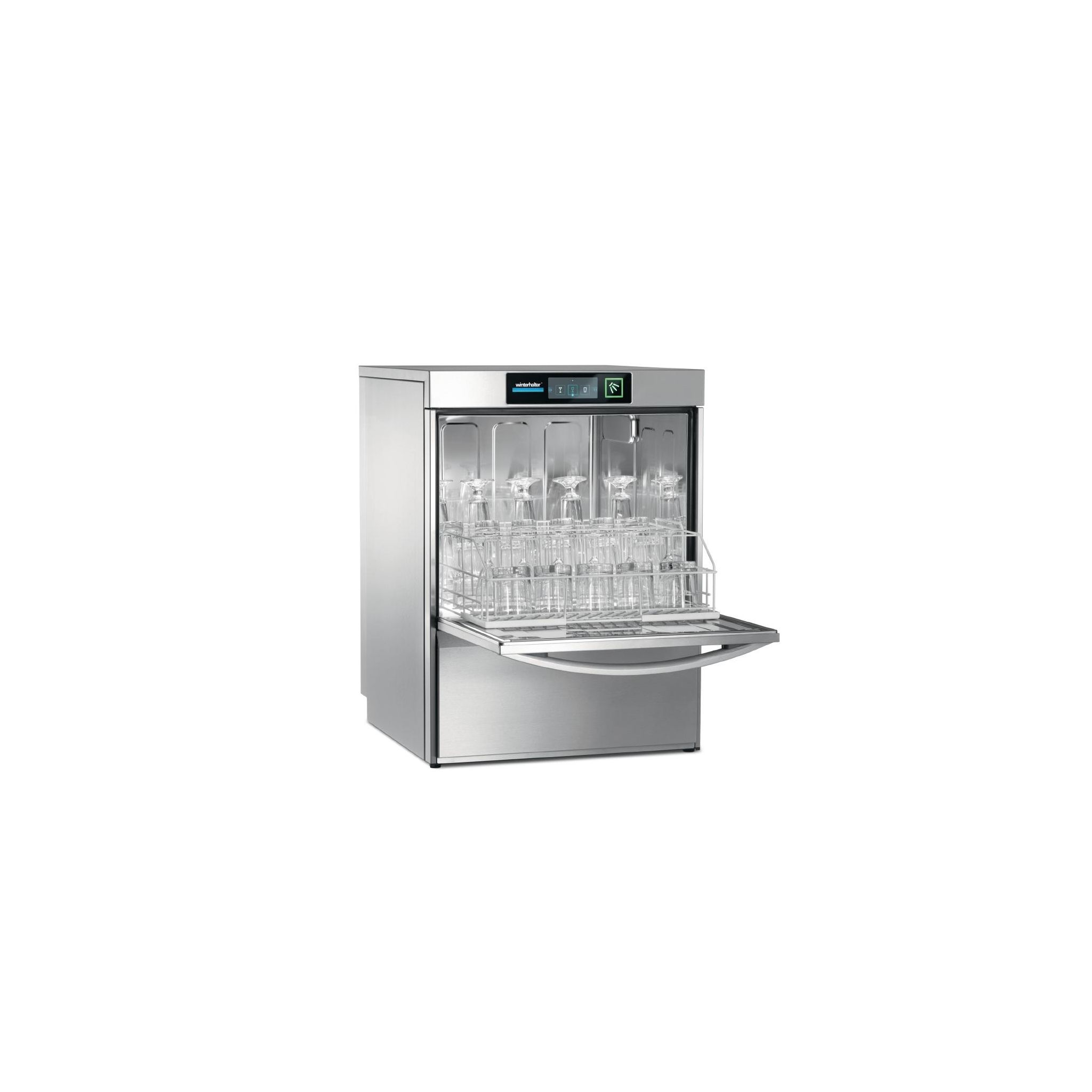 Winterhalter UC-L GWE 500mm 16 Pint Undercounter Glasswasher With Drain Pump And Water Softener - Hardwired