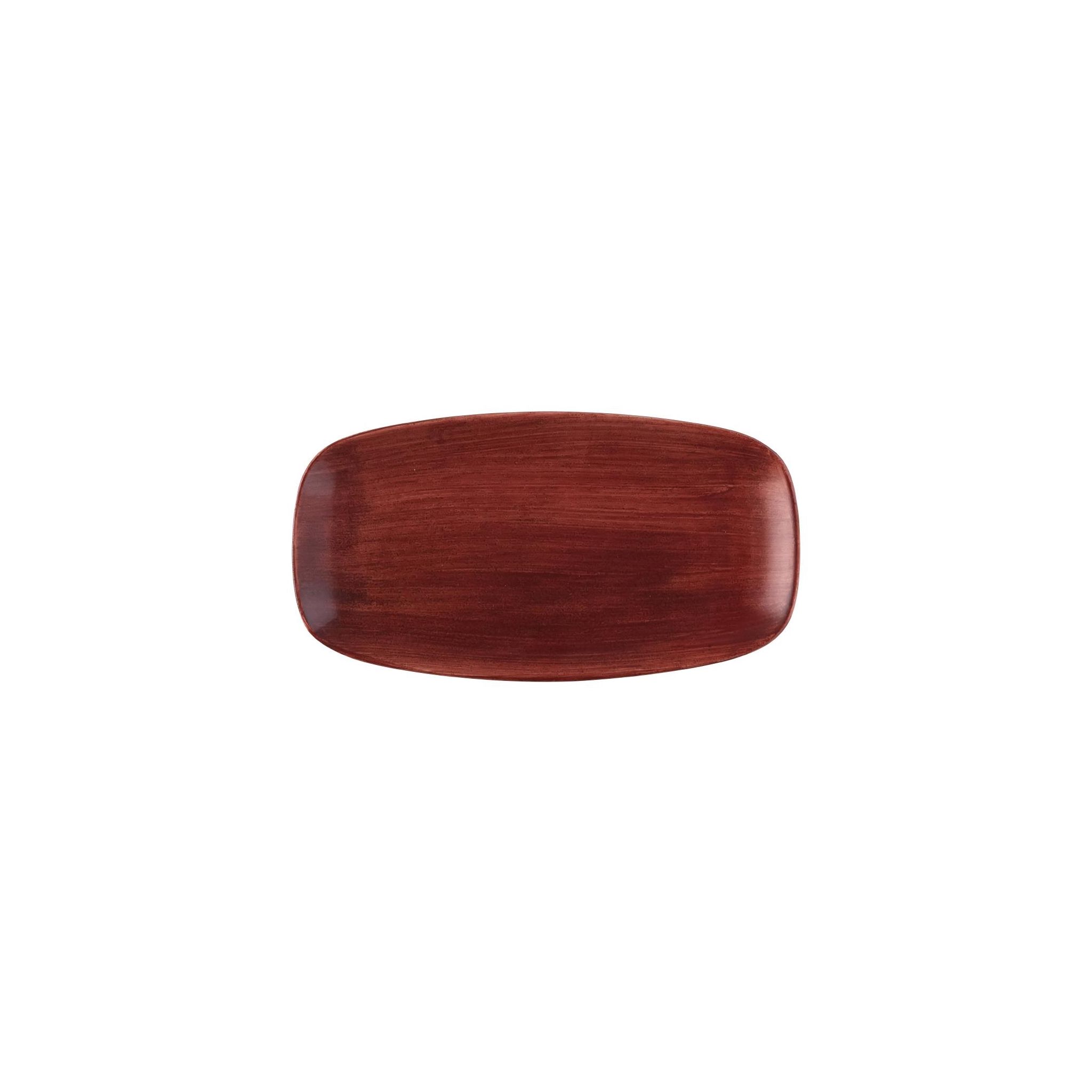 Churchill Stonecast Patina FS889 Chefs Oblong Plates Red Rust 348x189mm (Pack of 6)