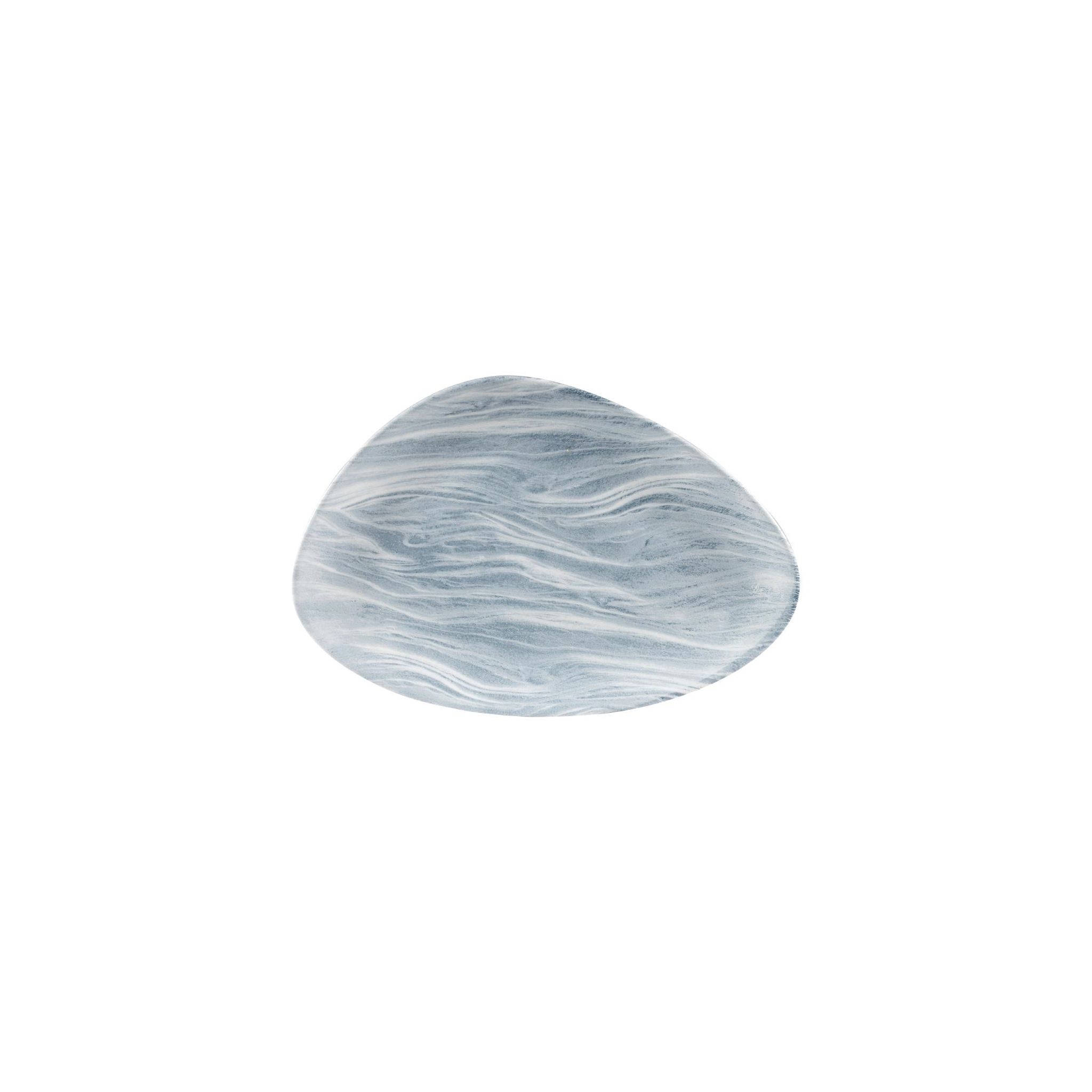 Churchill Studio Prints Fluid DF730 Triangle Chef Plates Pearl Grey 188 x 355mm (Pack of 6)