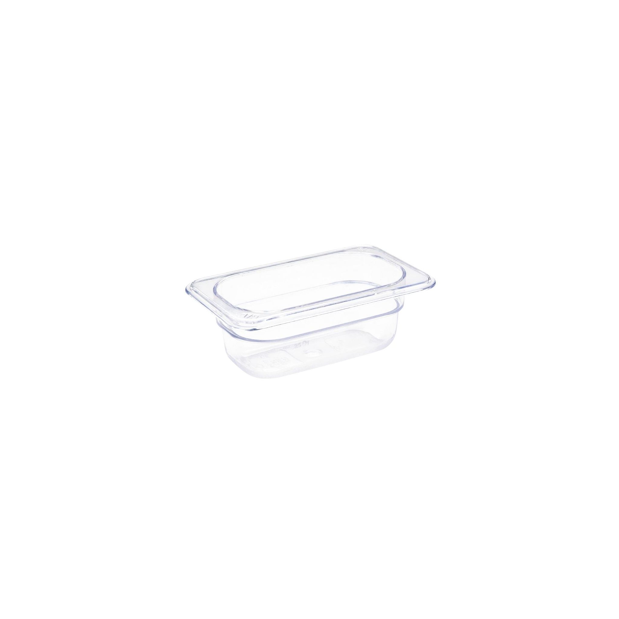 Vogue U242 Polycarbonate 1/9 Gastronorm Container 65mm Clear