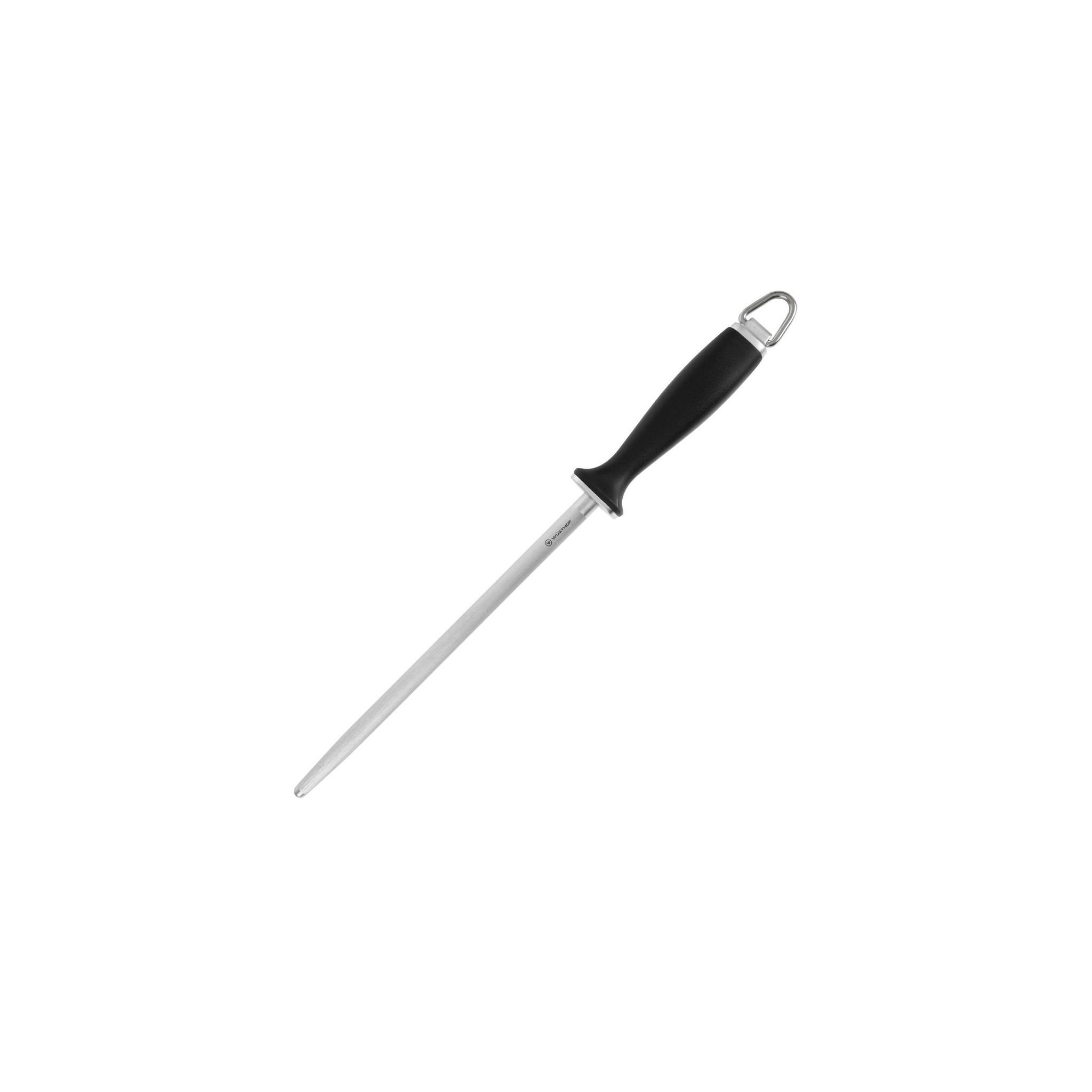 Wusthof Knives C974 Precision Cut Knife Sharpening Steel Black 12"