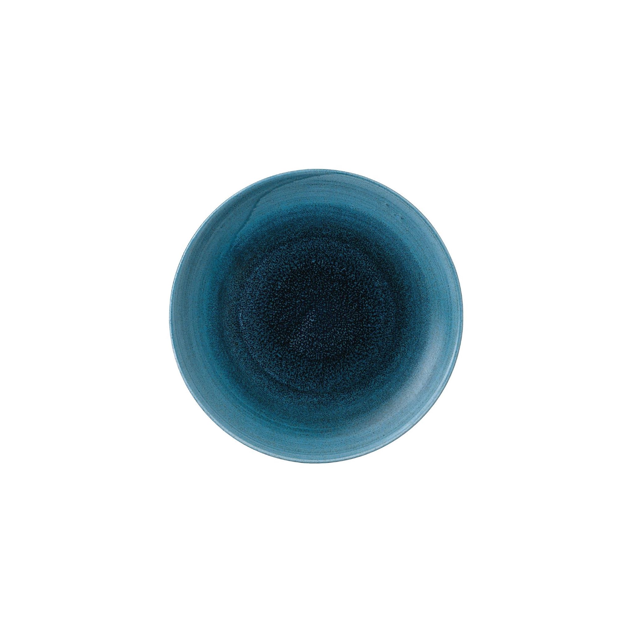 Churchill Stonecast Aqueous FJ965 Lagoon Coupe Plates 8 2/3 " (Pack of 12)