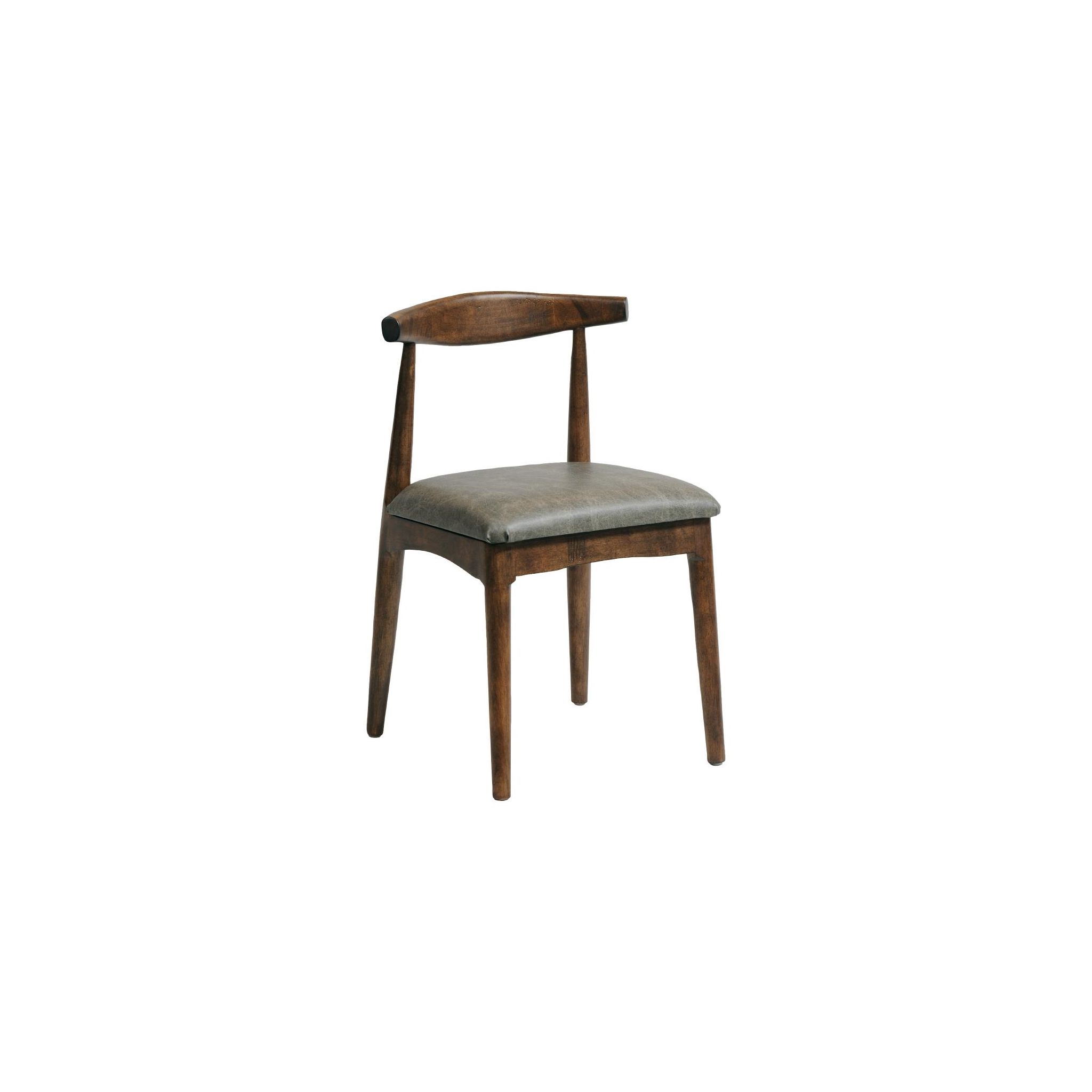 Non Branded CX431 Austin Dining Chair Vintage with Helbeck Saddle Ash Seat (Pack of 2)