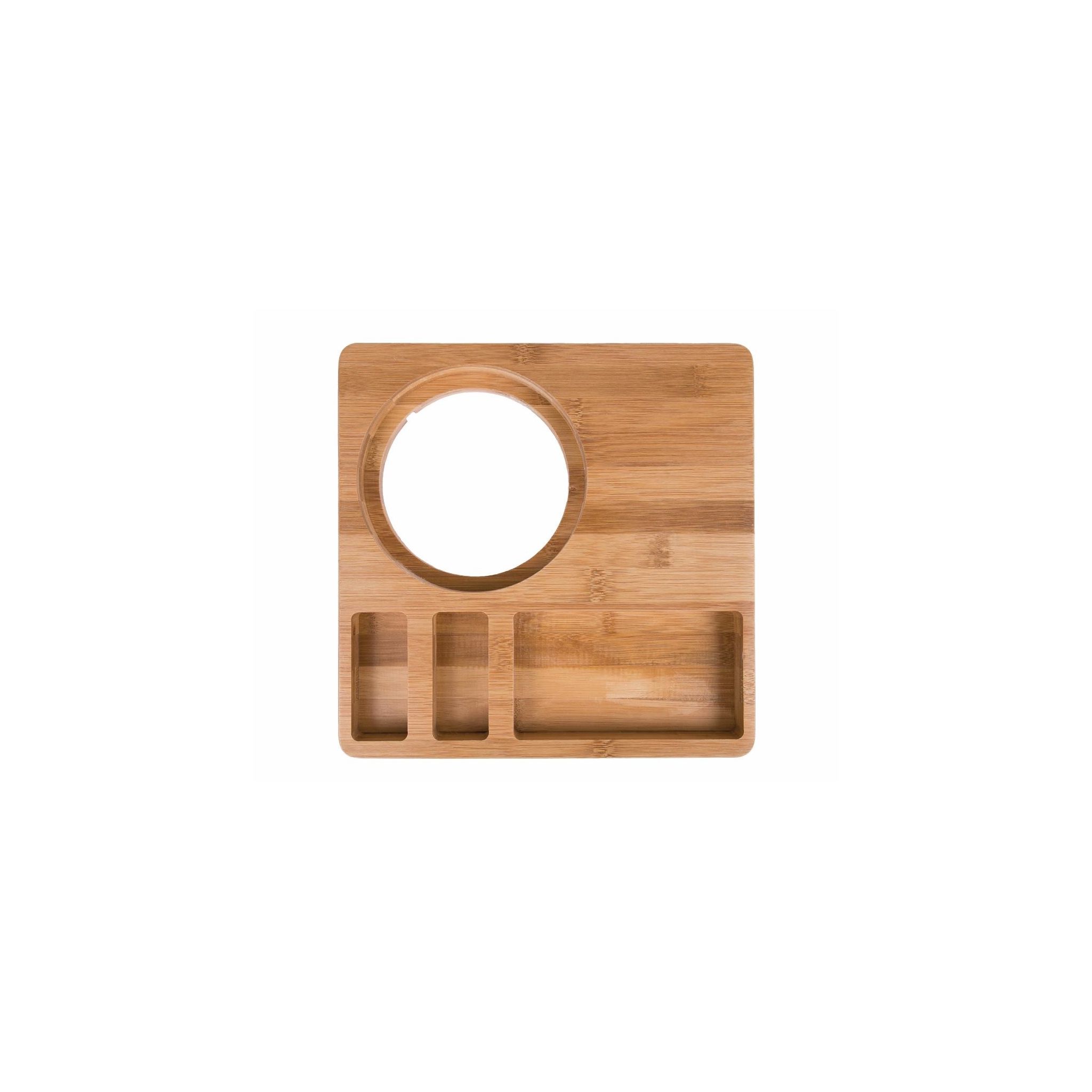 Non Branded CL082 Bamboo Hotel Room Welcome Tray 260w x 260d mm