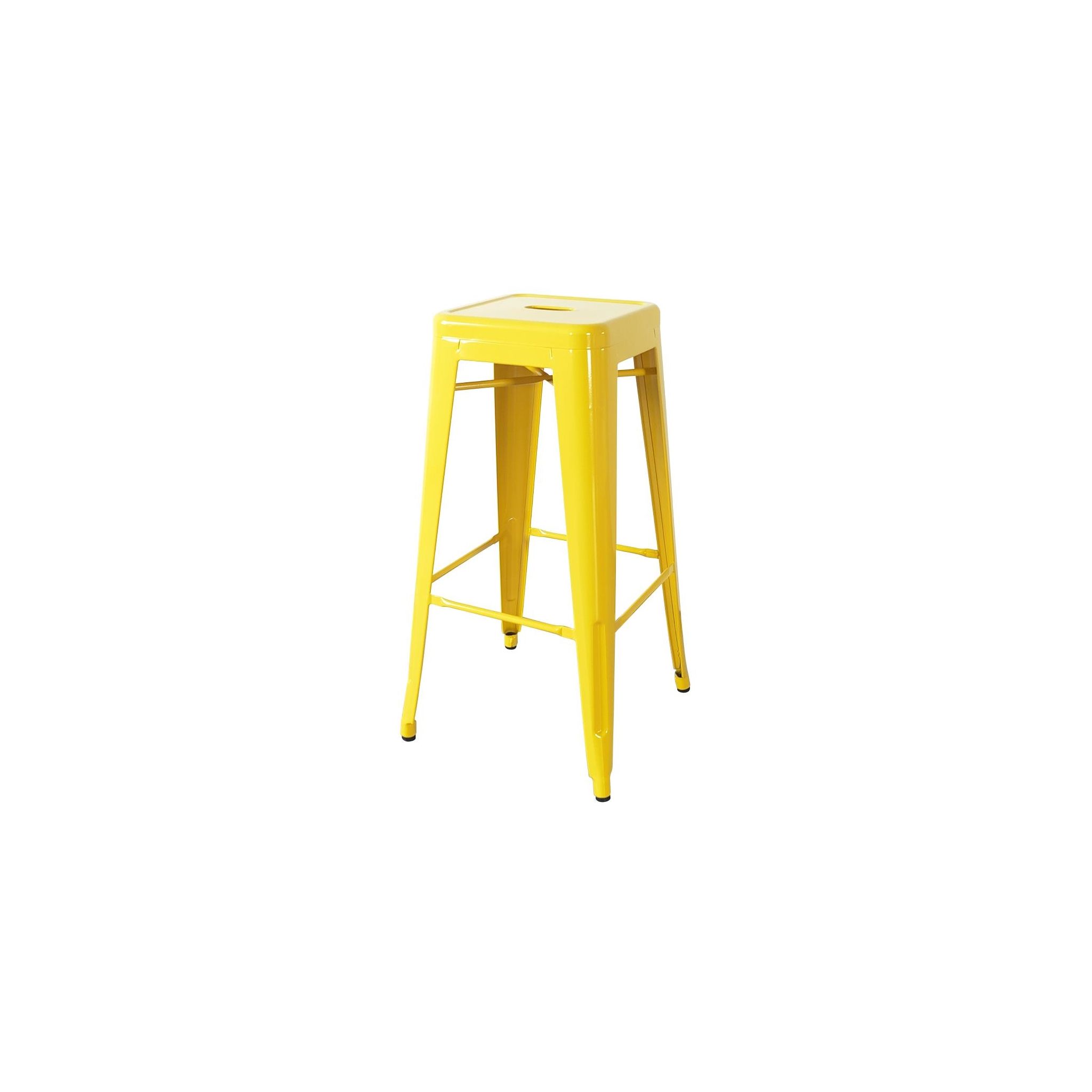 Bolero Bistro CH999 Steel High Stools Yellow (Pack of 4)