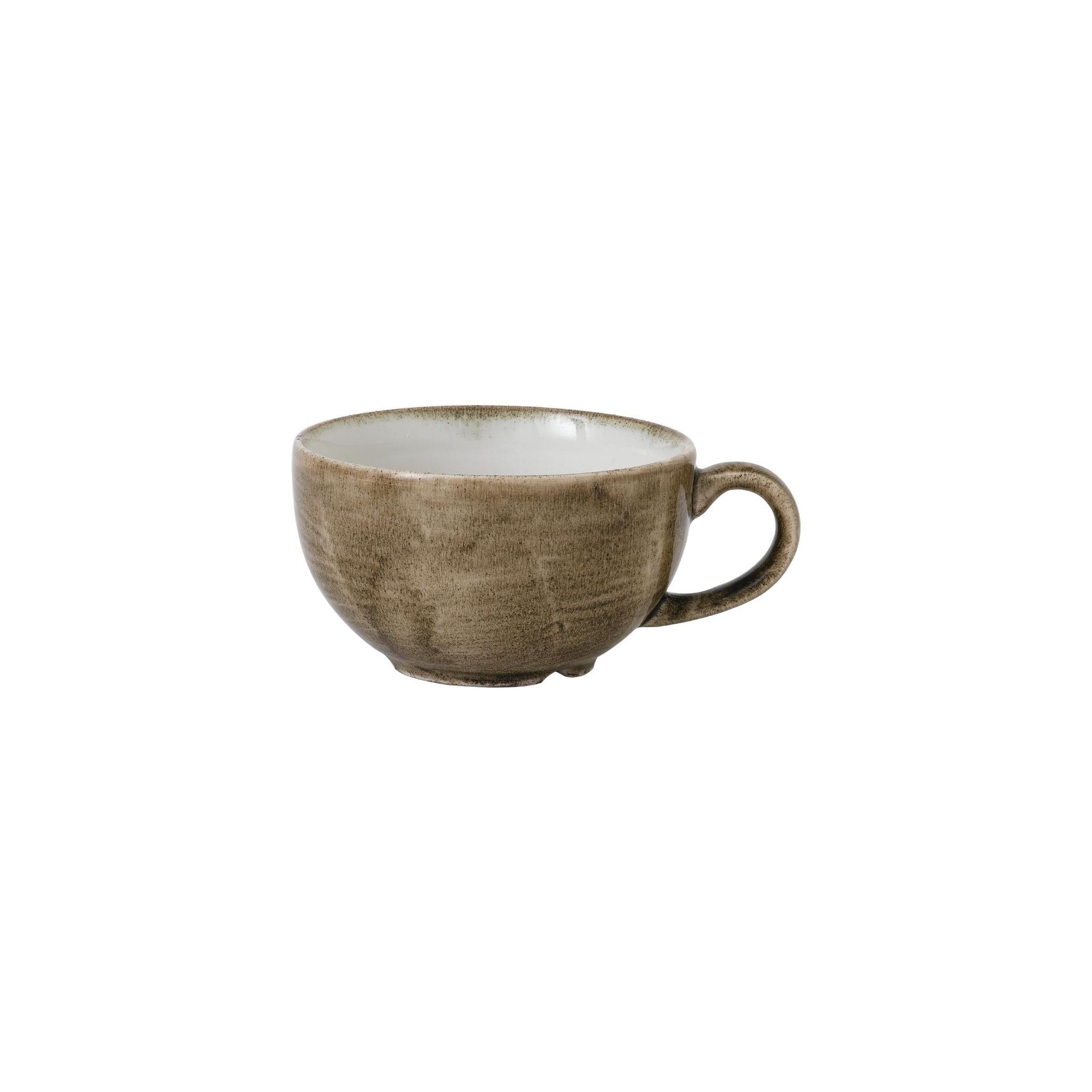 Churchill Stonecast Patina FJ921 Cappuccino Cups Antique Taupe 227ml (Pack of 12)