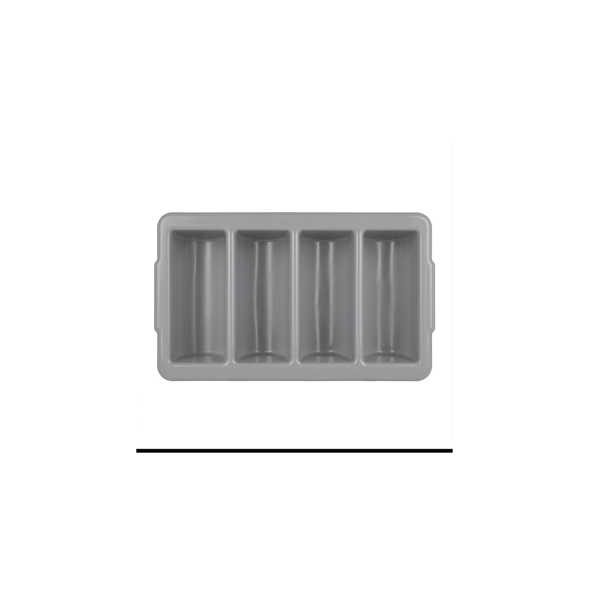 Olympia Kristallon J850 Polypropylene Grey Stackable Cutlery Tray
