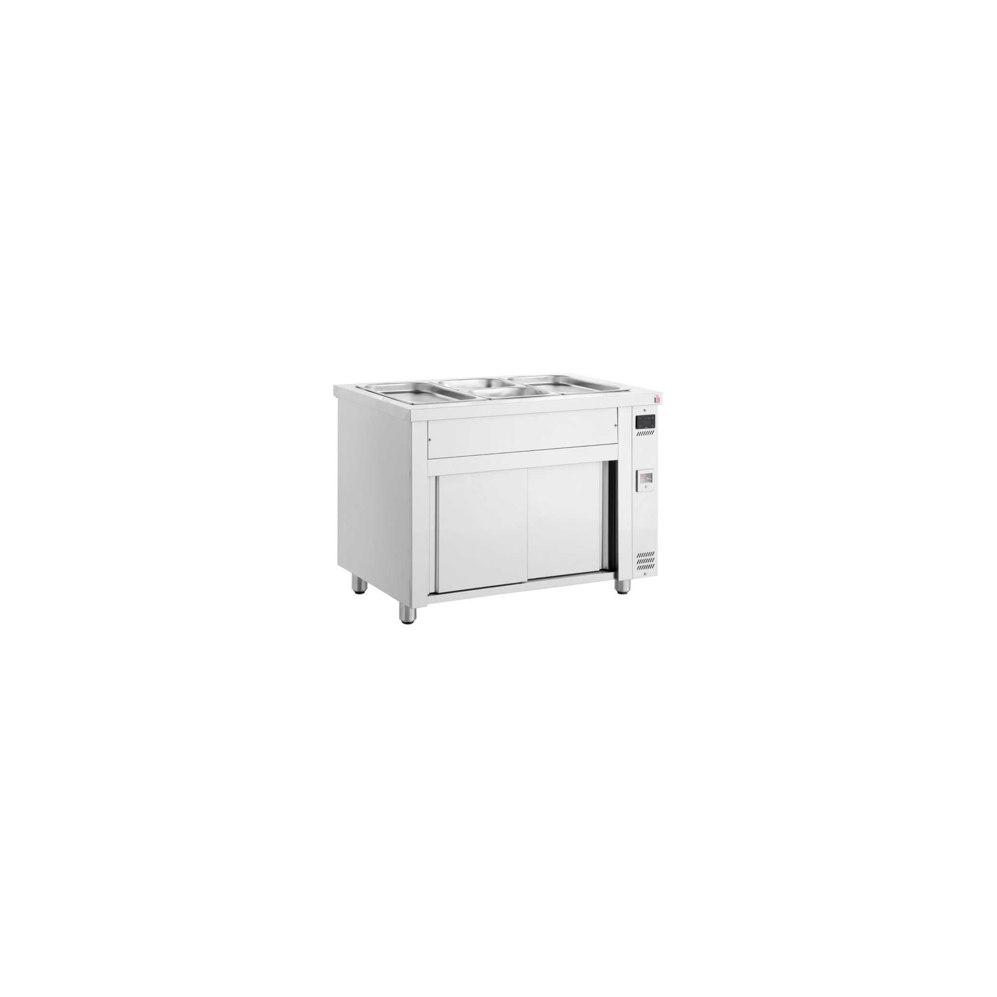 Inomak MDV711 1105mm Wide Ambient Cupboard With Bain Marie Top