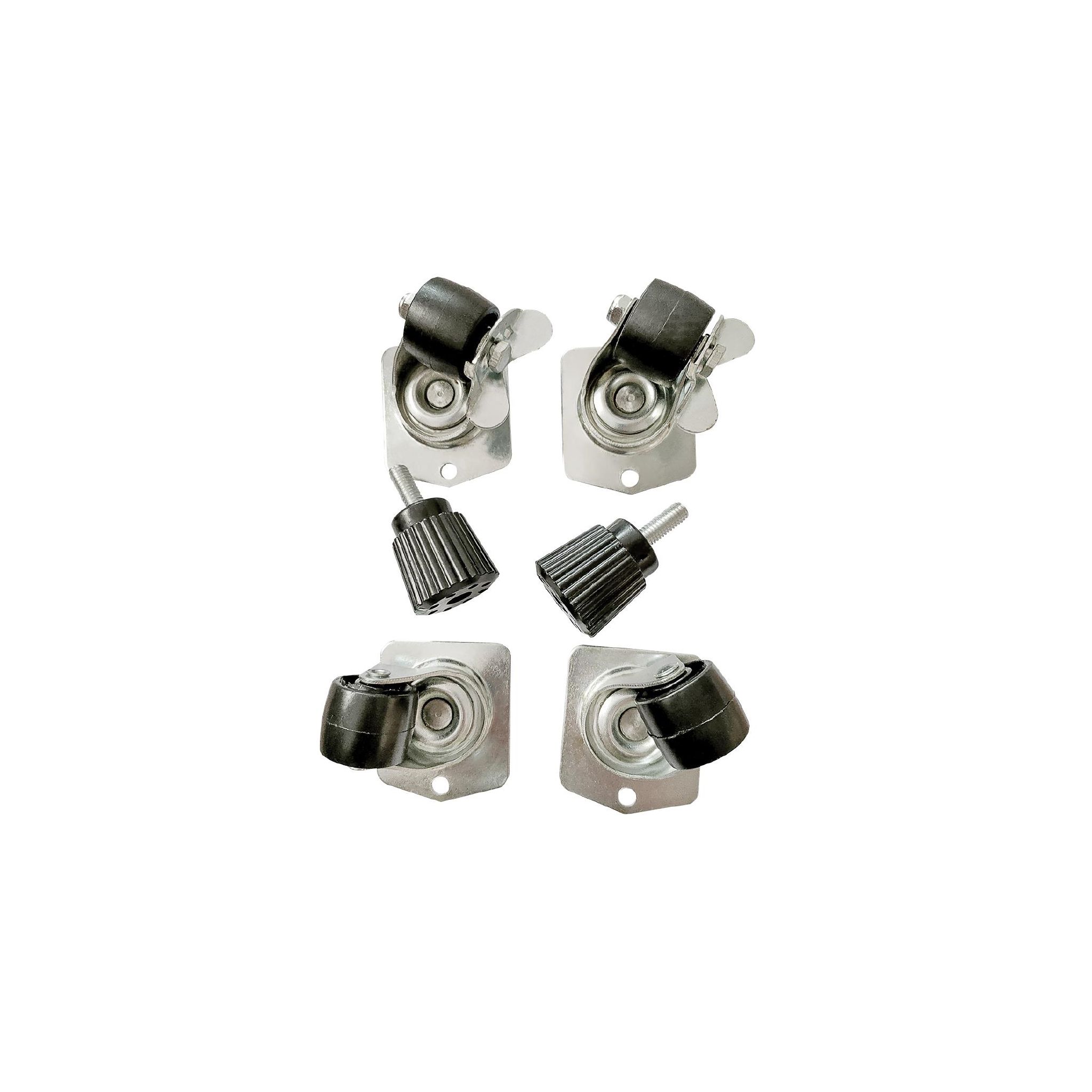 Polar AK836 Castors and Adjustable Feet (Pack of 6)