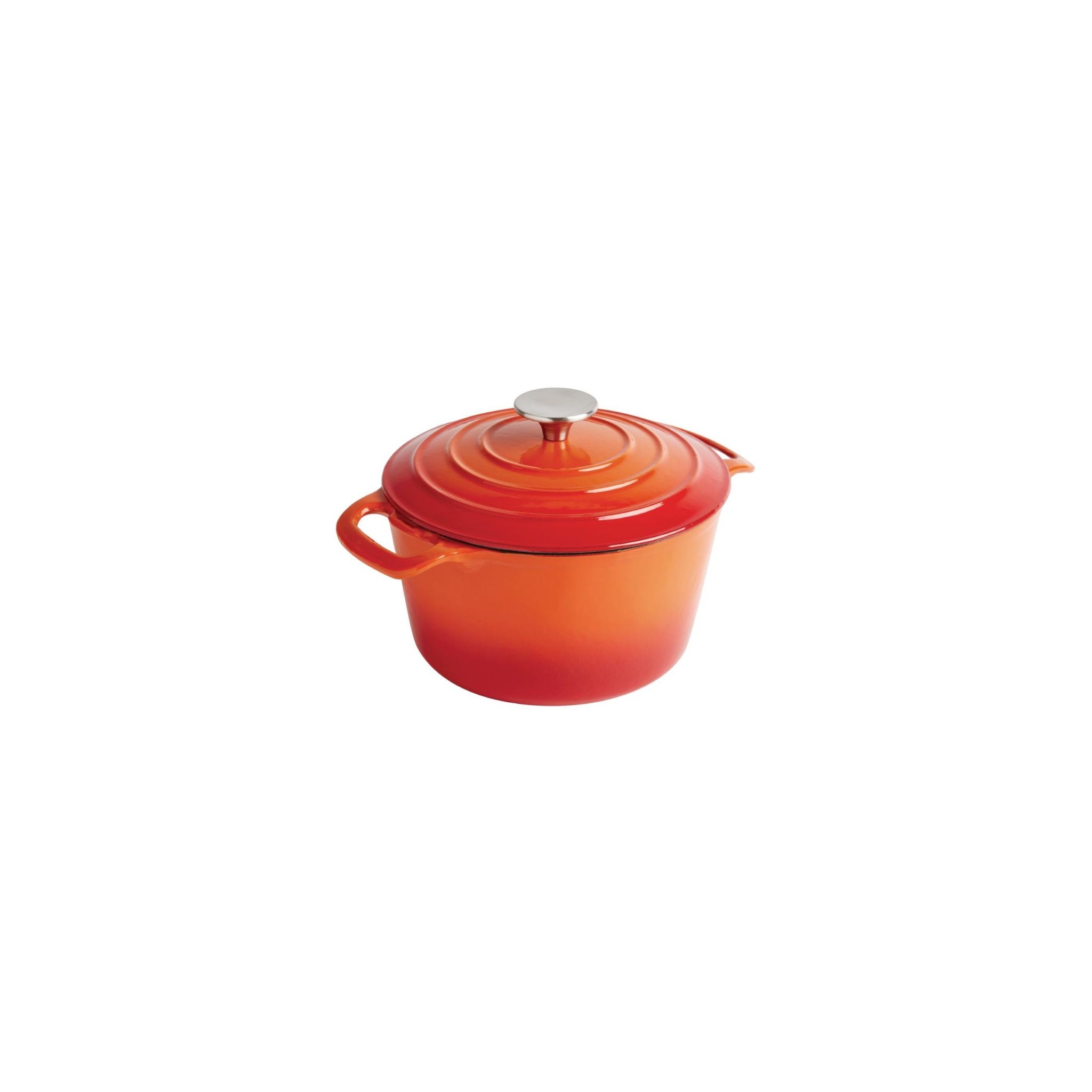 Vogue GH303 Orange Round Casserole Dish 4Ltr