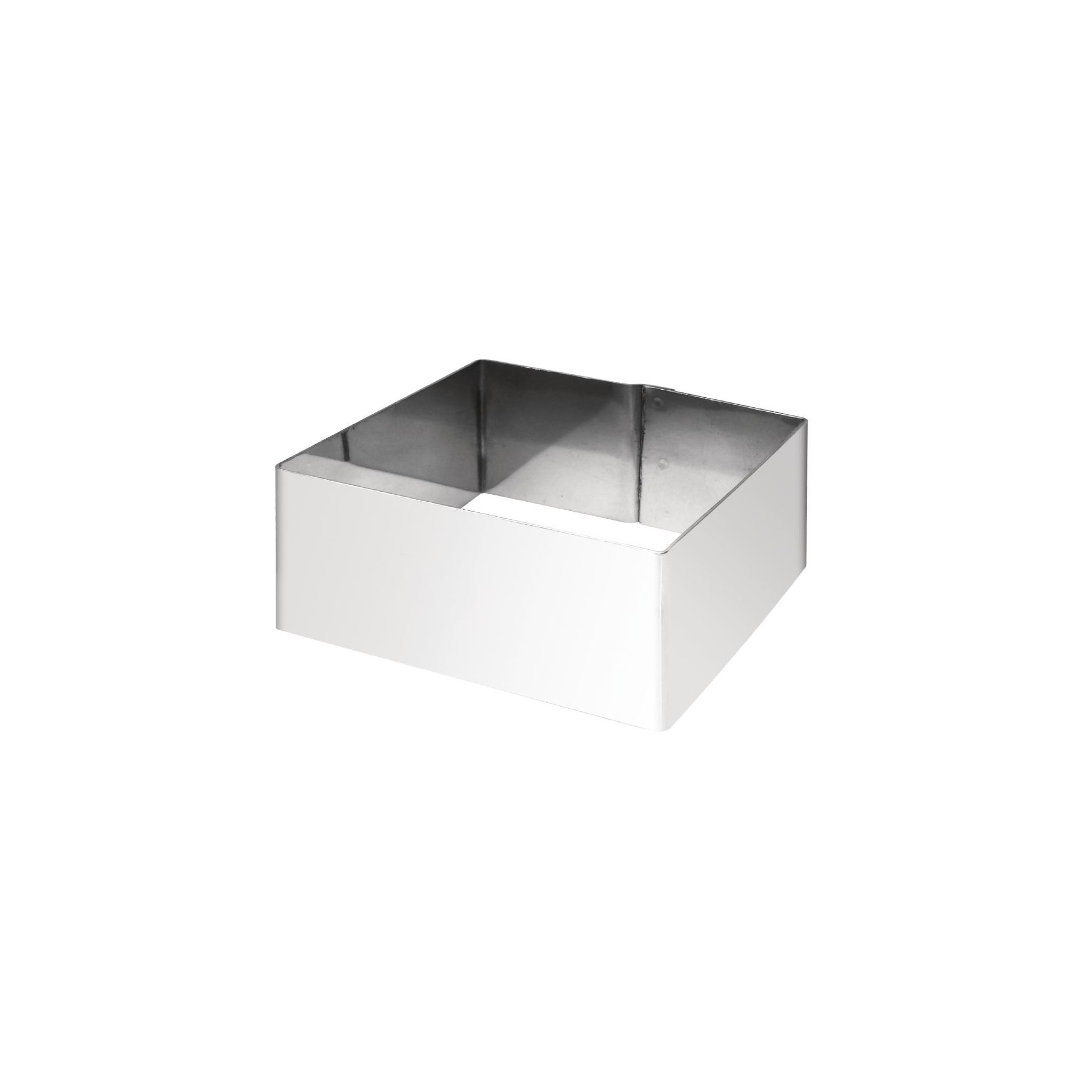Vogue CF166 Stainless Steel Square Mousse Rings 35 x 80 x 80mm
