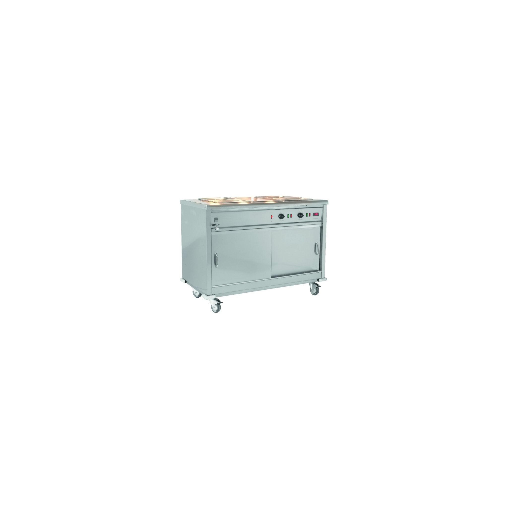 Parry MSB18 1890mm Wide Mobile Hot Cupboard With Bain Marie Top