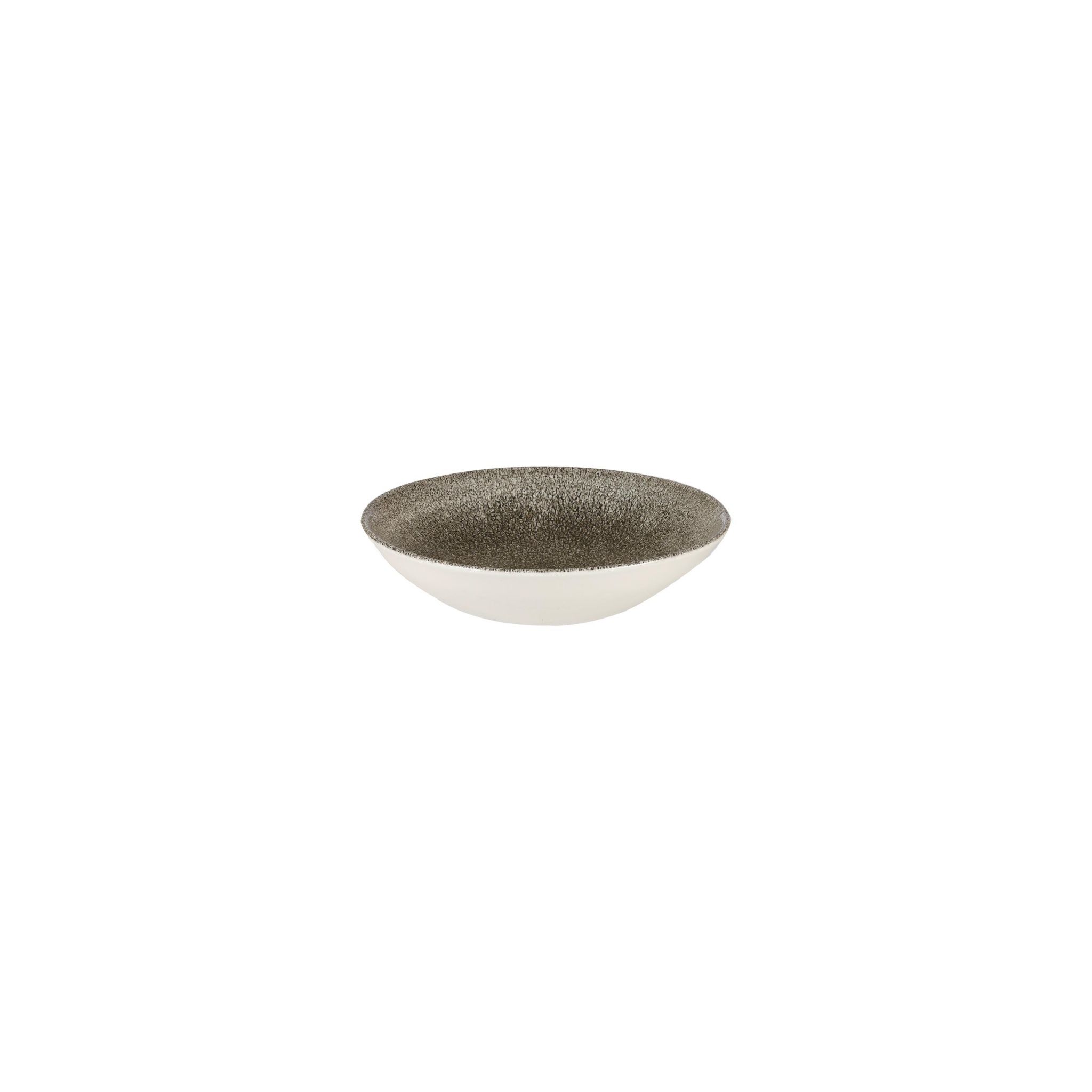 Churchill Studio Prints Raku HC772 Round Coupe Bowls Quartz Black 182mm (Pack of 12)