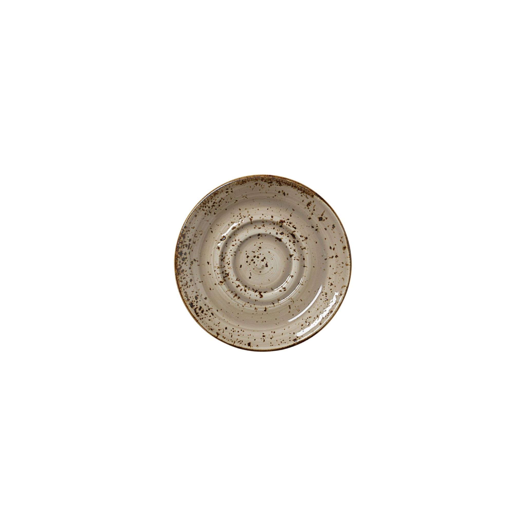 Steelite Craft VV1019 Porcini Large Double-Well Saucers 145mm (Pack of 36)