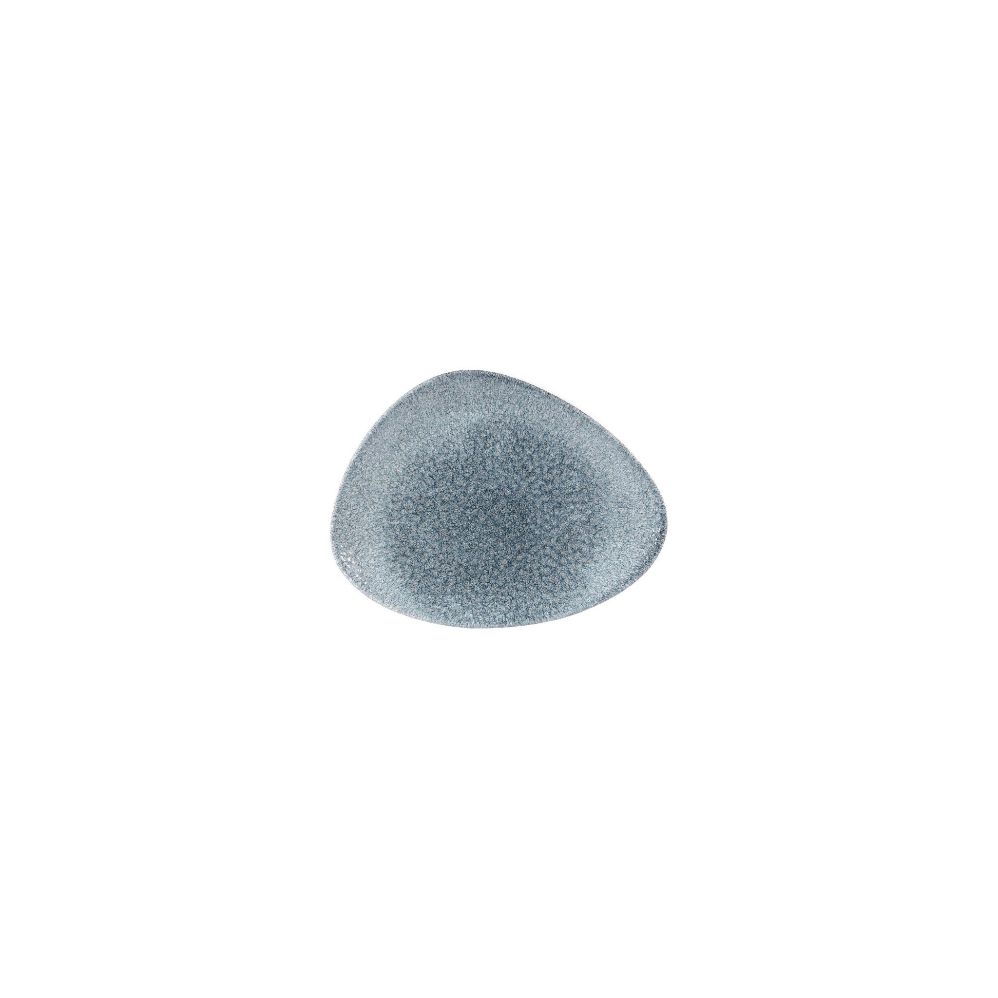 Churchill Studio Prints Raku DW411 Triangular Plates Topaz Blue 260mm (Pack of 12)
