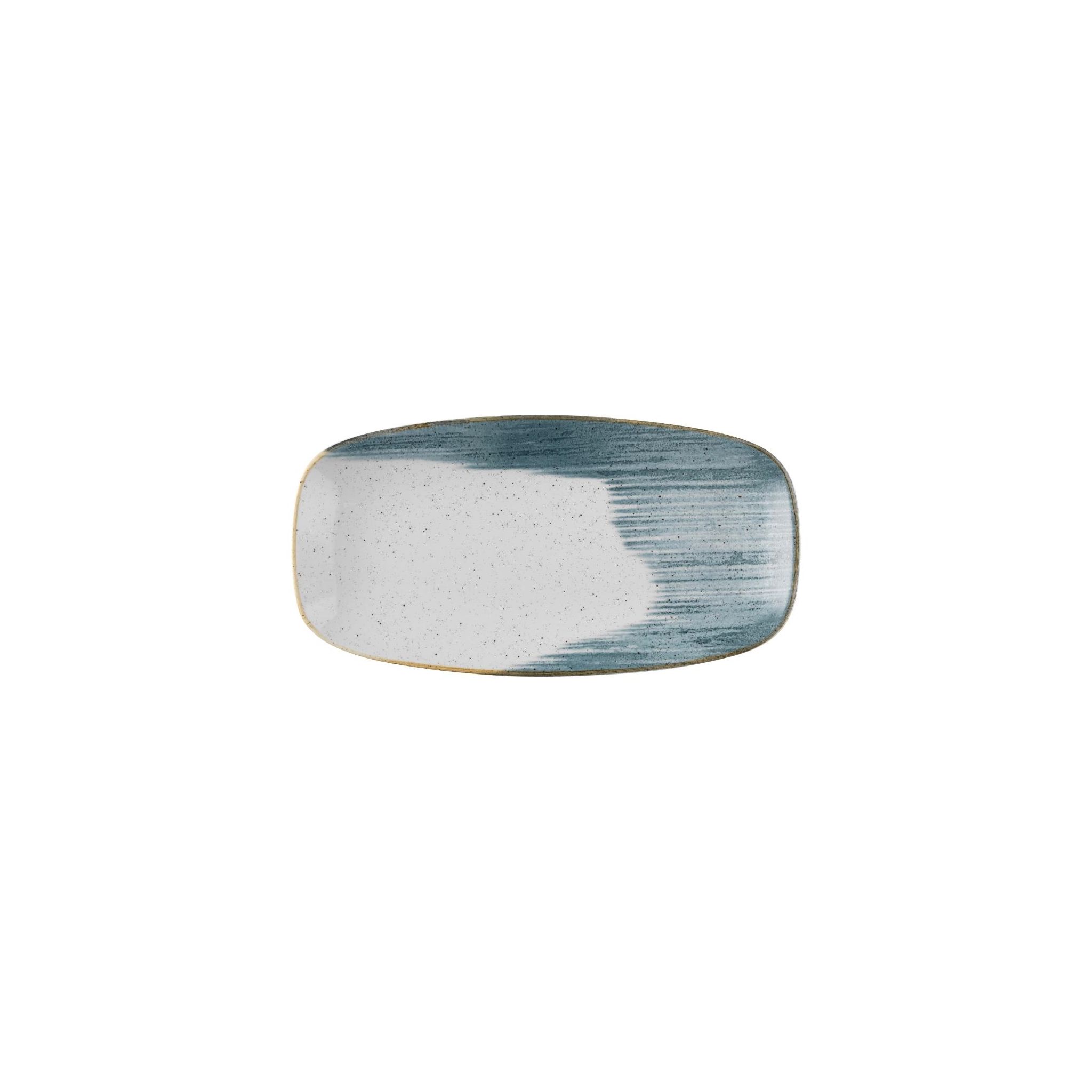 Churchill Stonecast Accents FS878 Chefs Oblong Plates Blueberry 287x152mm (Pack of 12)