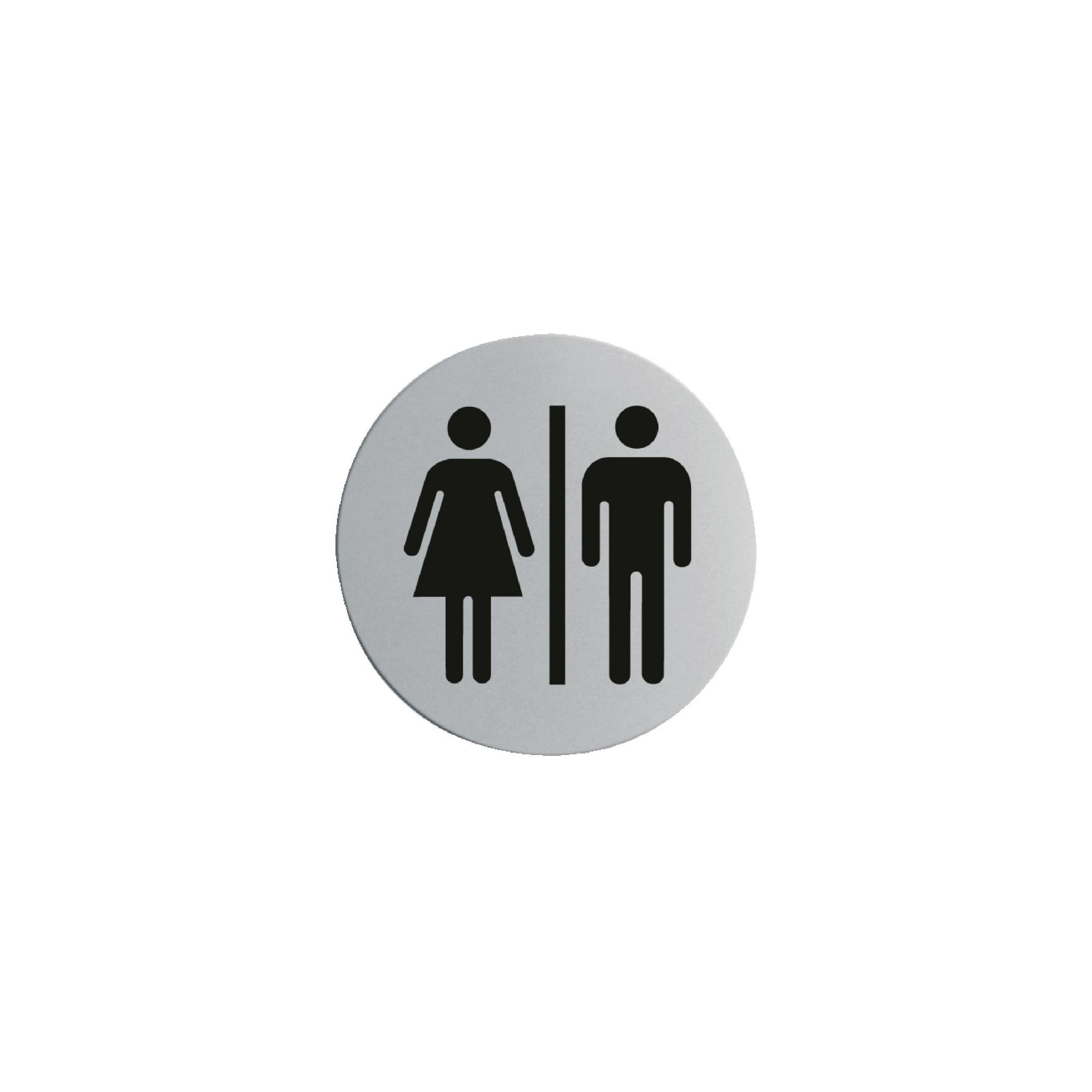 Vogue U058 Stainless Steel Door Sign - Ladies & Gentlemen