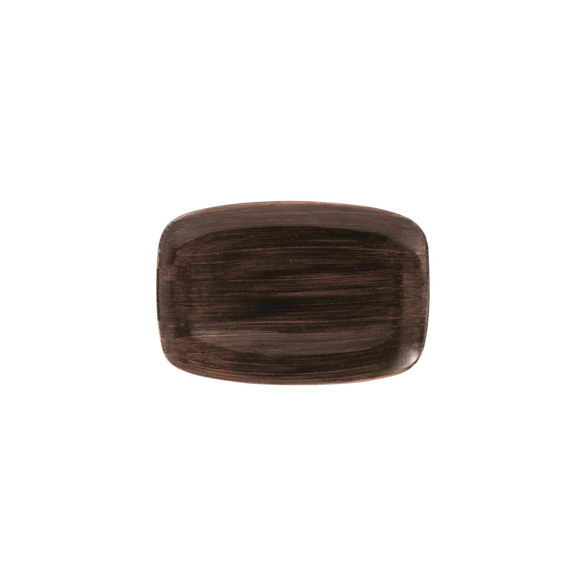 Churchill Stonecast Patina FD815 Oblong Plates Iron Black 343x235mm (Pack of 6)