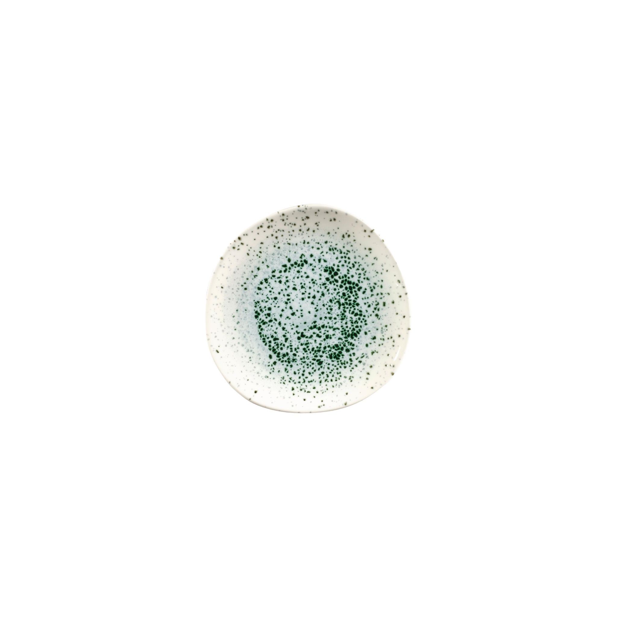 Churchill Studio Prints Mineral FC122 Green Centre Print Organic Round Plates 210mm (Pack of 12)