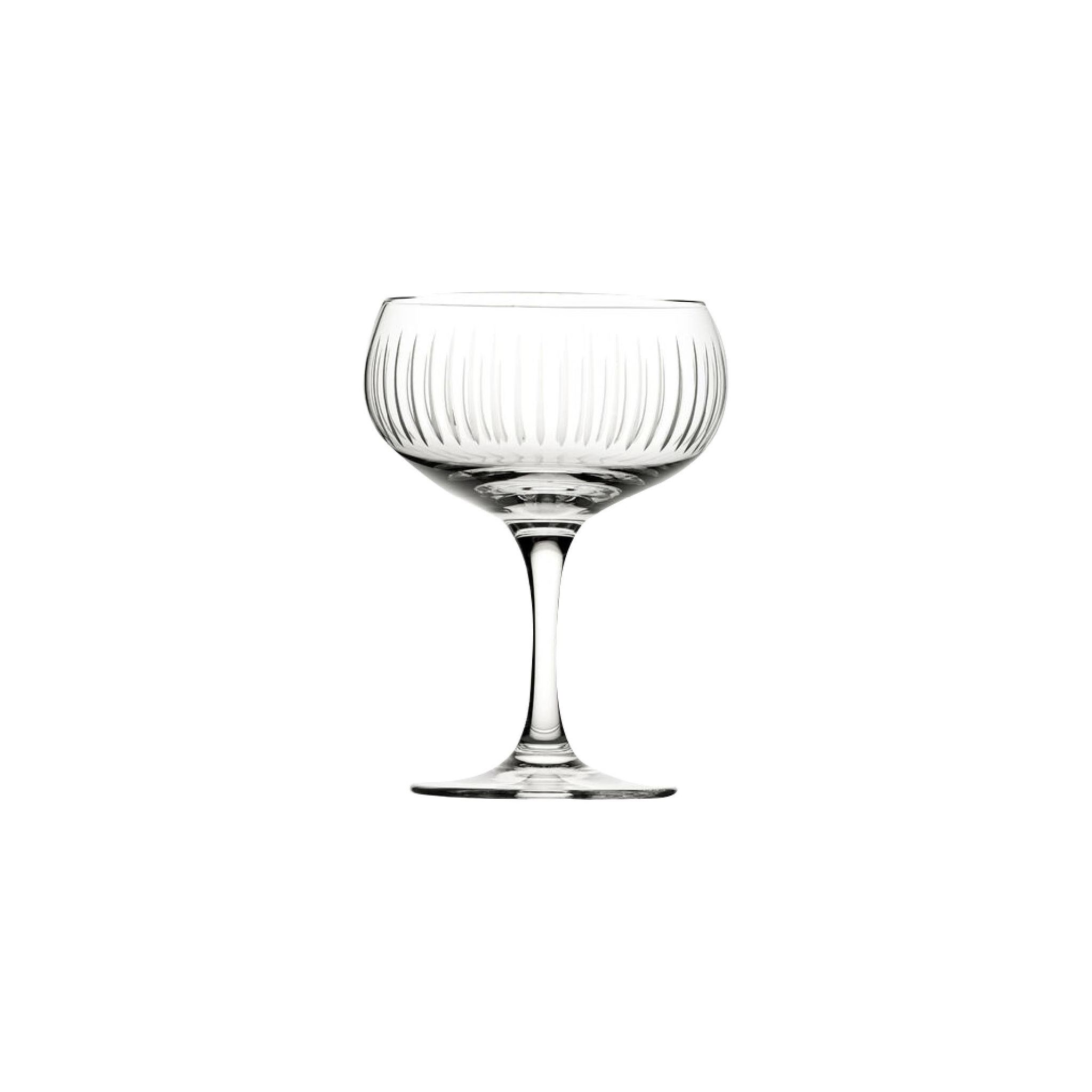 Utopia Raffles CZ055 Lines Coupe Glasses 160ml (Pack of 6)