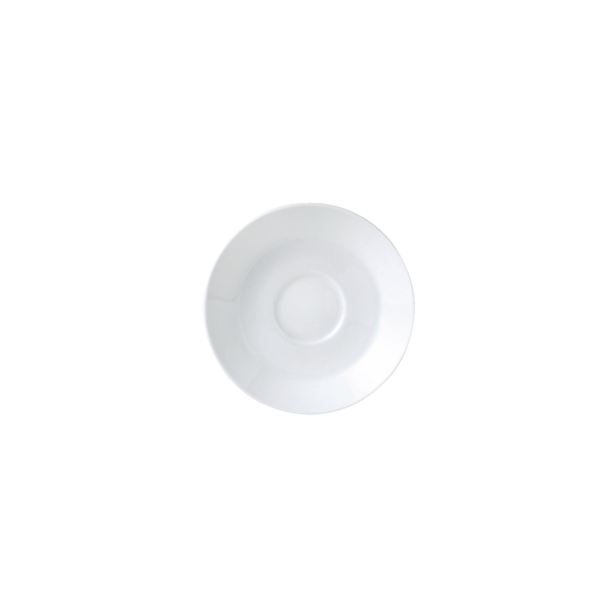 Steelite Monaco White V6877 Mandarin Tea Saucers Single Well 150mm (Pack of 36)