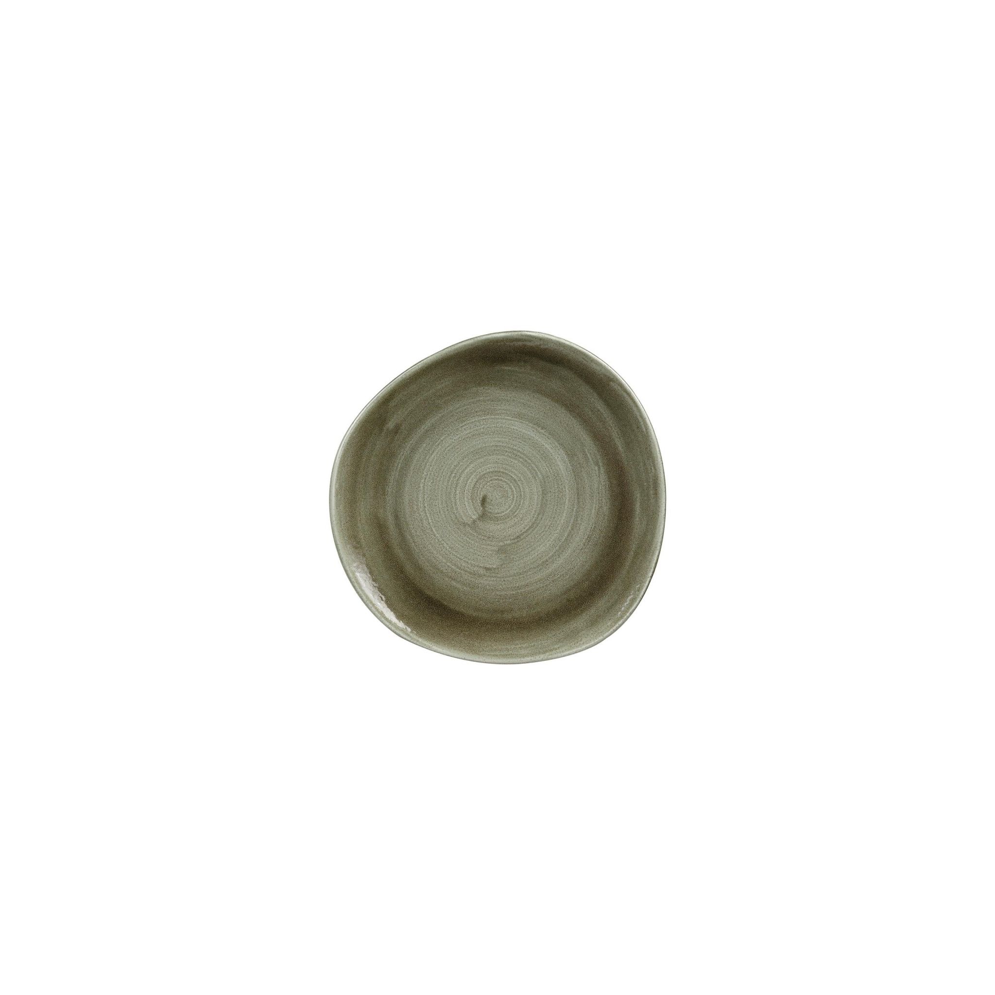 Churchill Stonecast Patina HC820 Antique Organic Round Plates Green 286mm (Pack of 12)