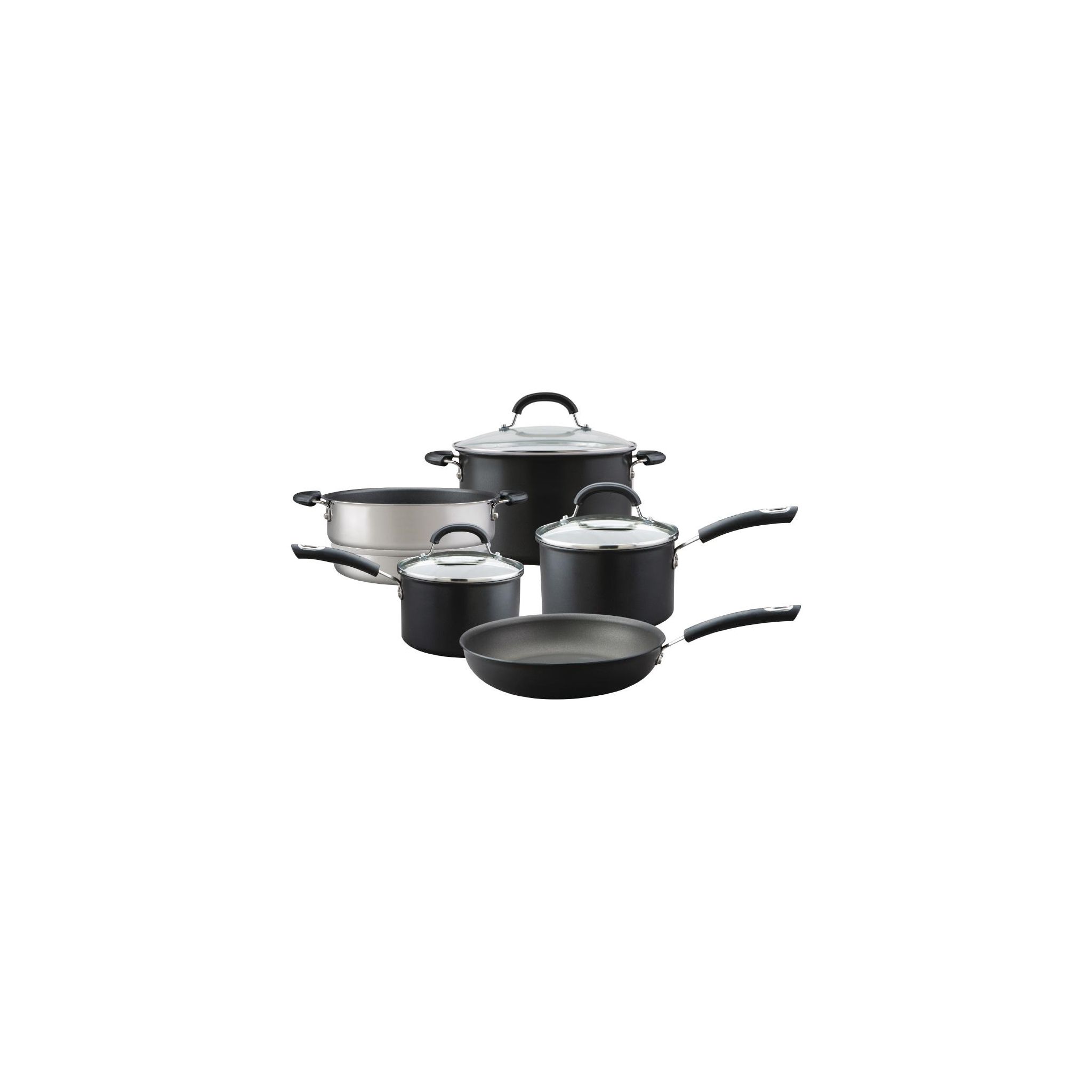 Circulon Total Hard FT628 Anodised Aluminium Non-Stick Pans (Pack of 5)