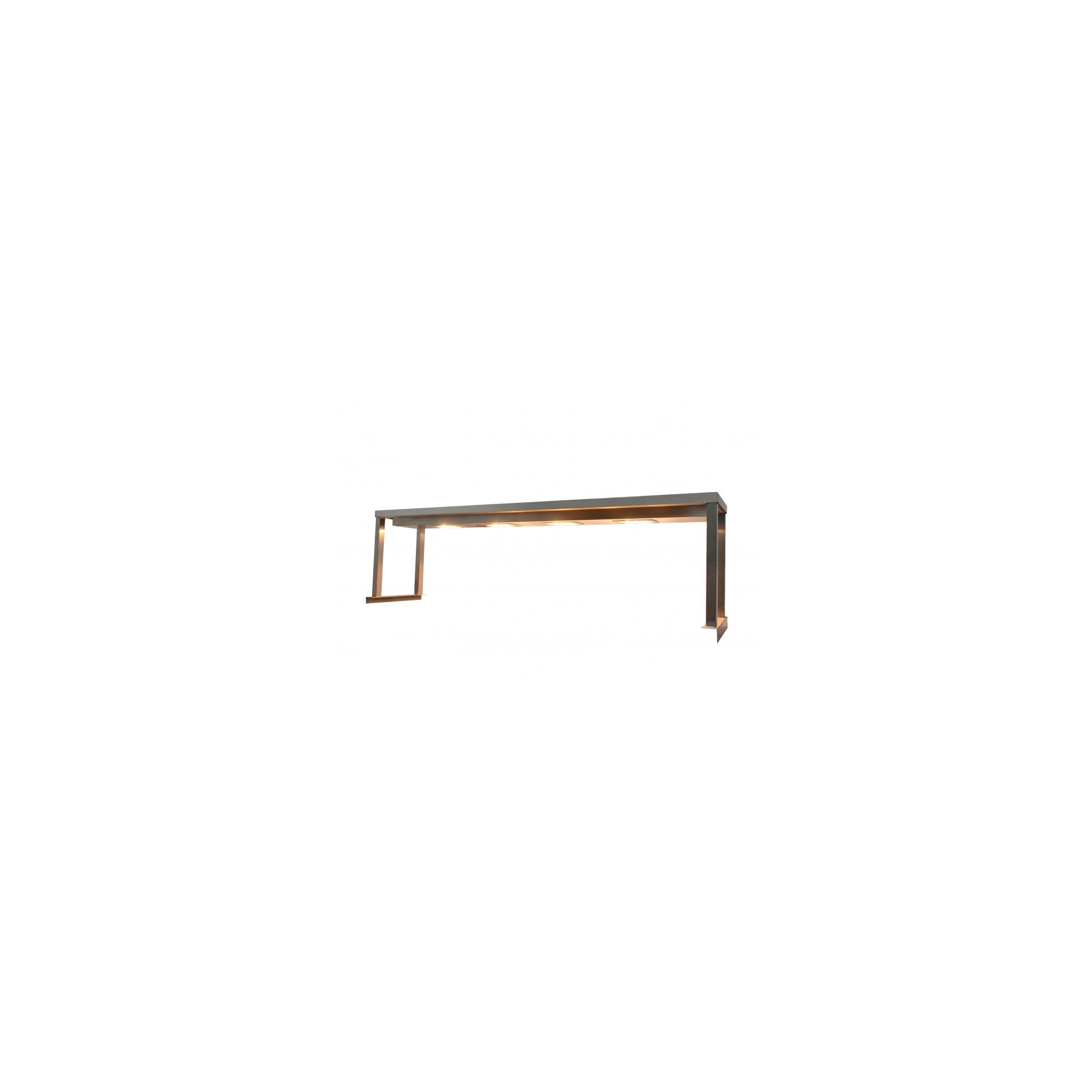 Parry SHELFST18350-HEATED 1800mm Heated Single Tier Stainless Steel Chefs Rack