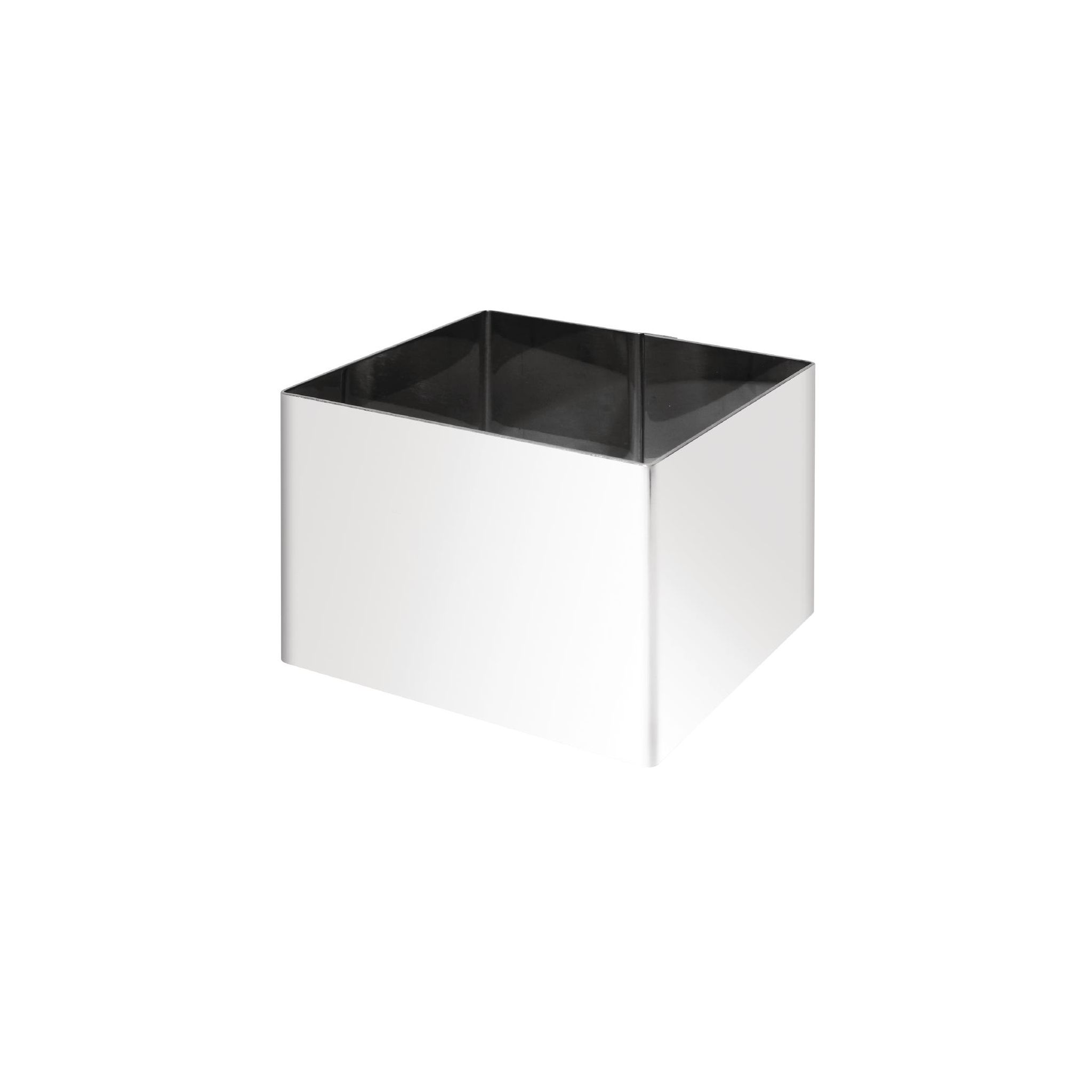 Vogue CF167 Stainless Steel Square Mousse Rings 60 x 80 x 80mm Extra Deep