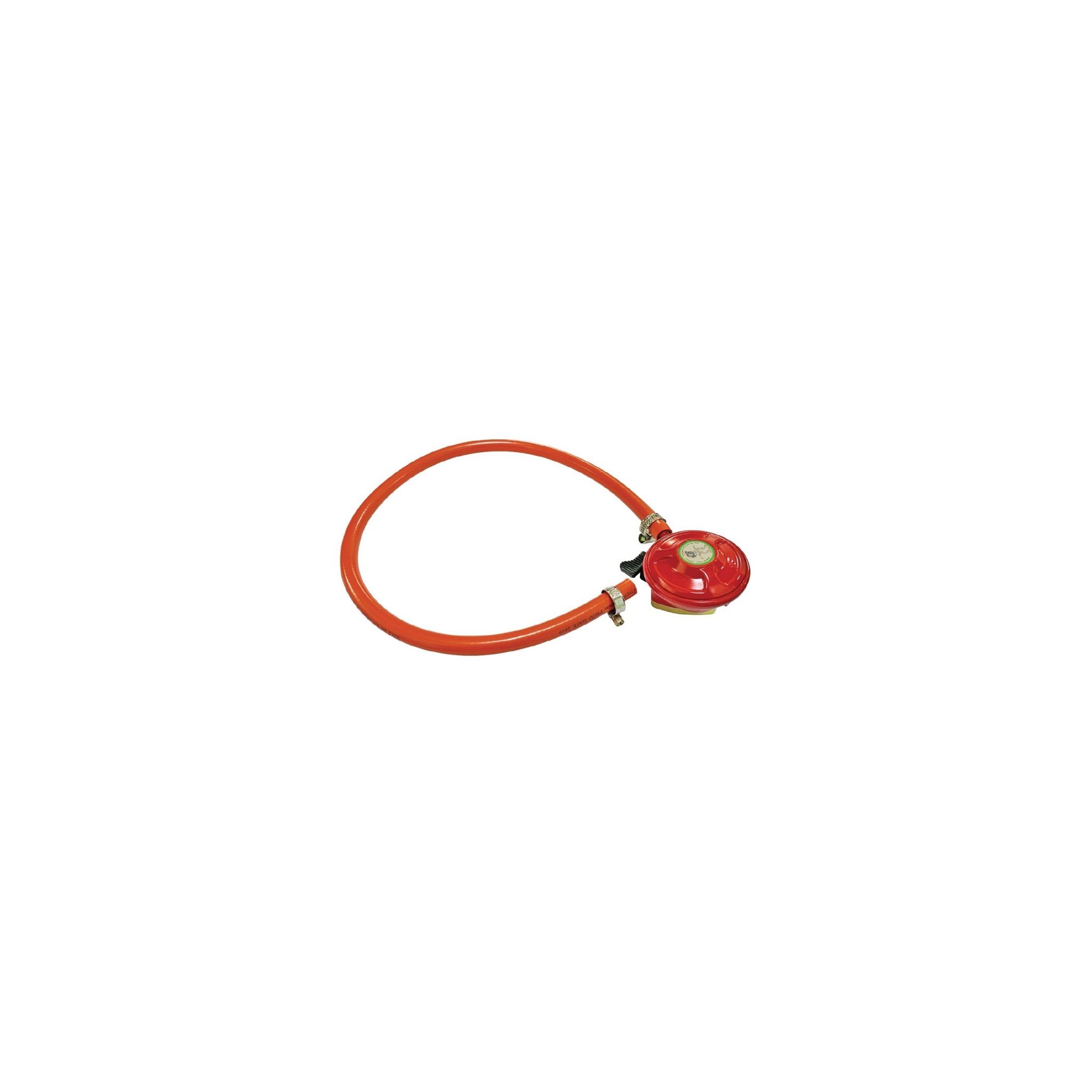 Buffalo AJ549 Pressure Regulator with 0.8m PVC Hose for Gas Barbecues