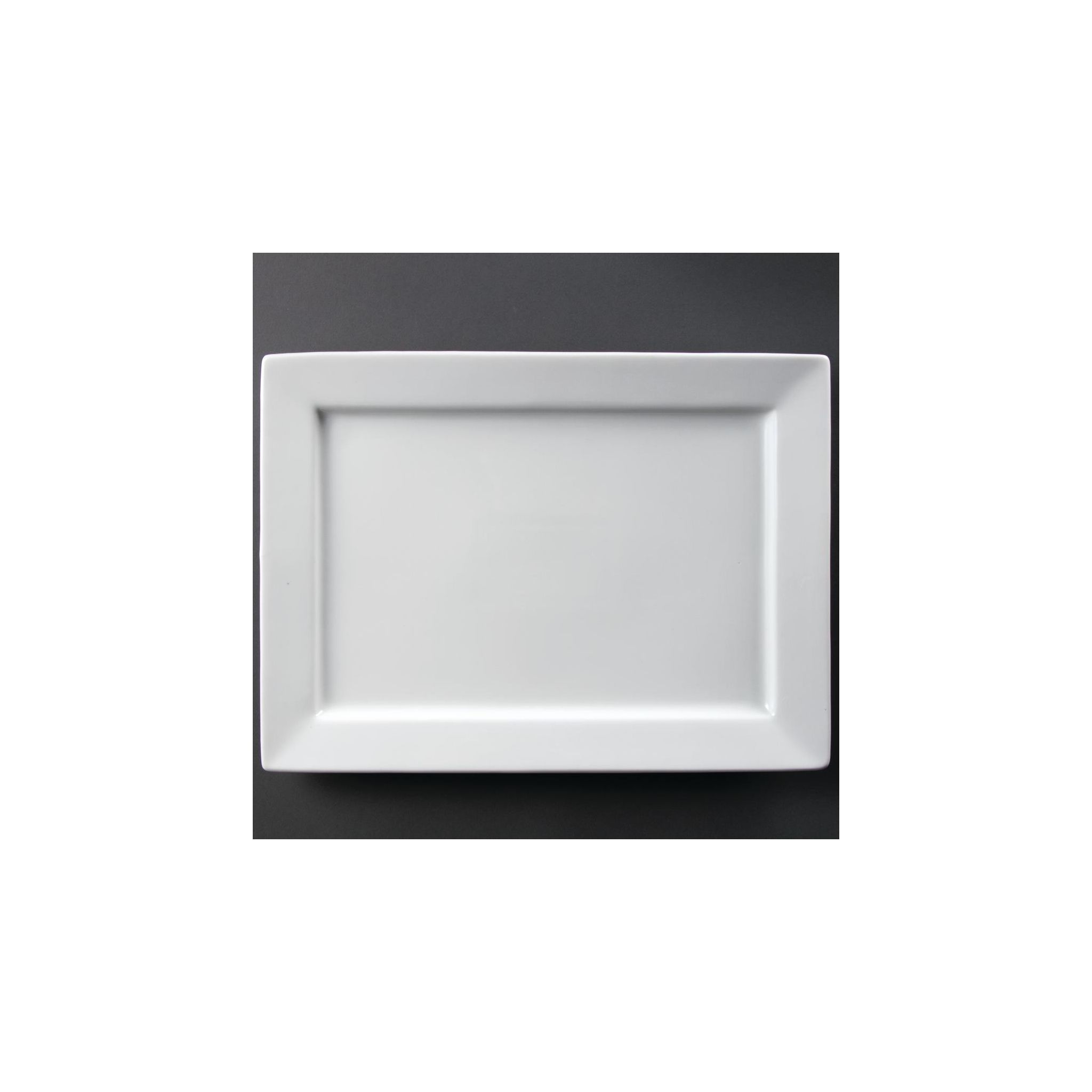 Olympia C362 Wide Rim Rectangular Platter 400 x 295mm