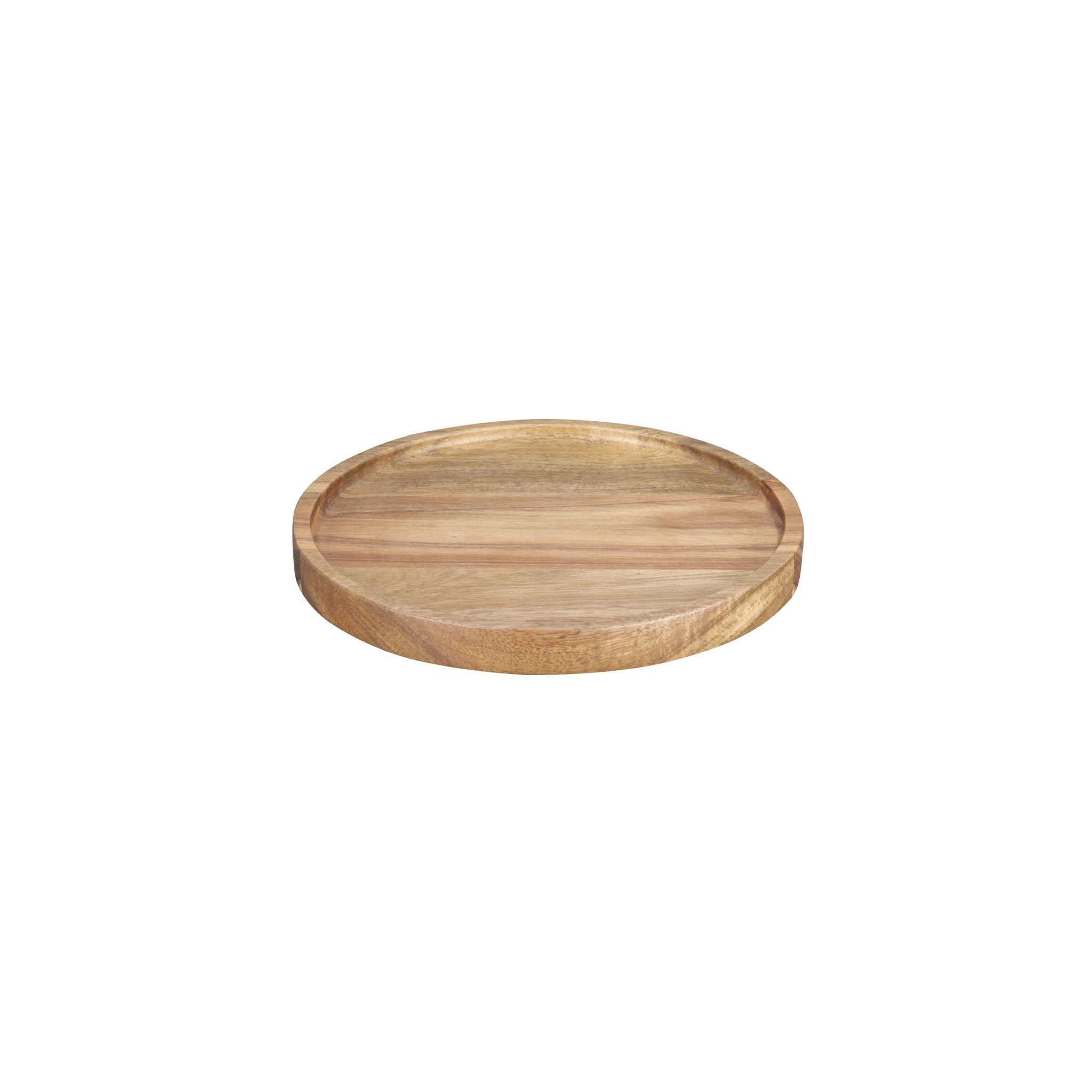Olympia FT611 Acacia Wood Round Plate 200(D)mm