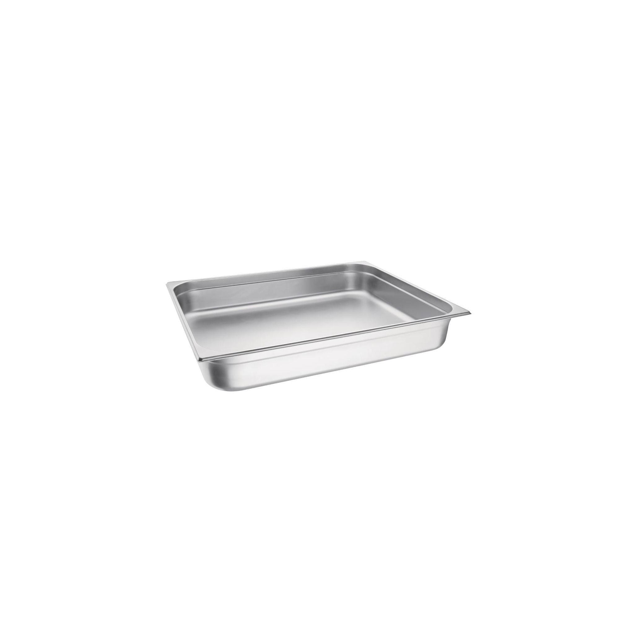 Vogue K804 Stainless Steel 2/1 Gastronorm Tray 100mm