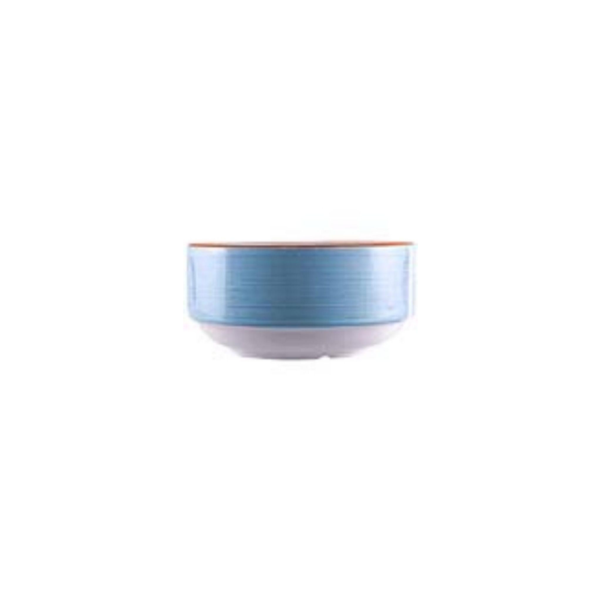 Steelite Rio V3030 Blue Stacking Soup Bowls 285ml (Pack of 36)