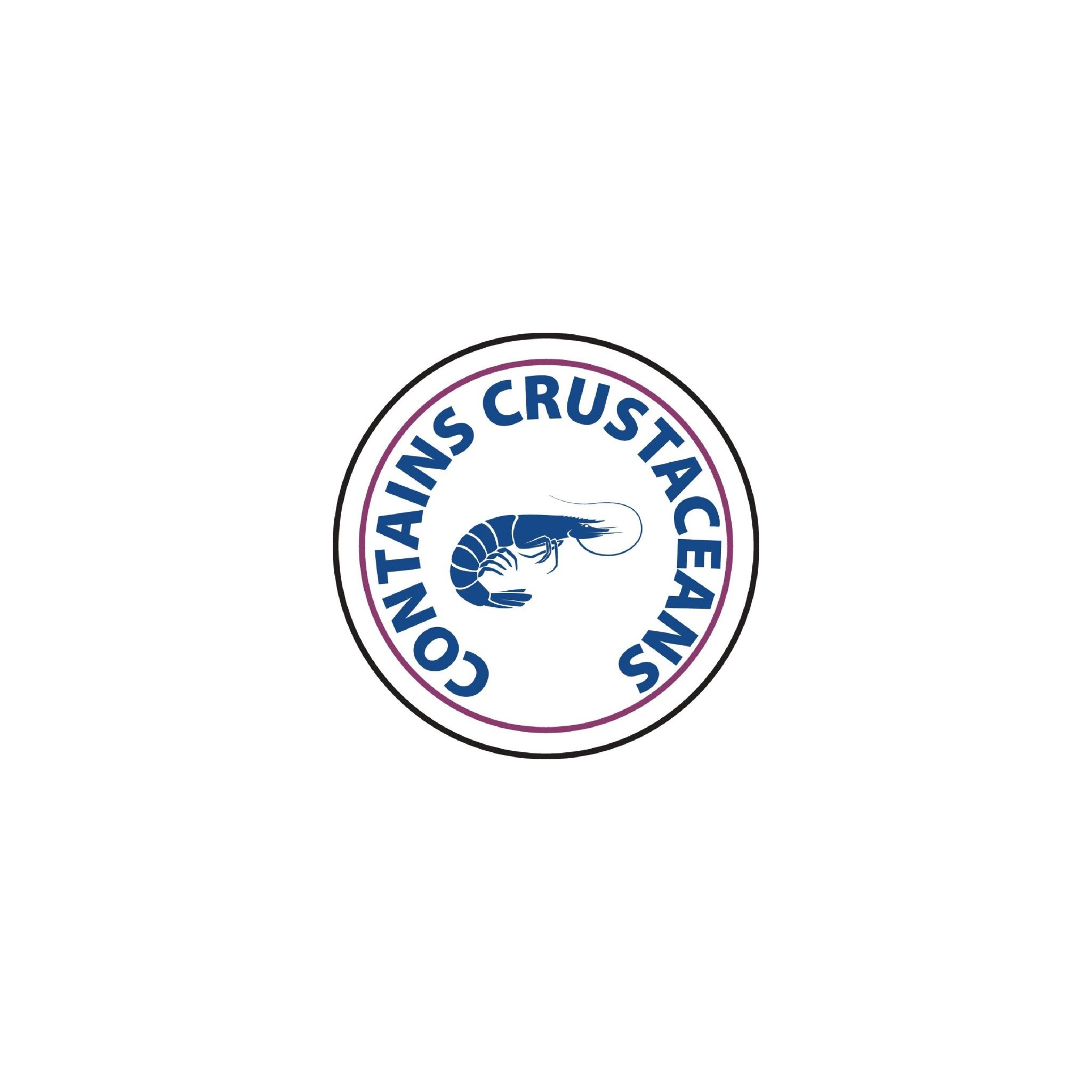 Vogue GM811 Food Allergen Label Crustaceans (Pack of 1000)