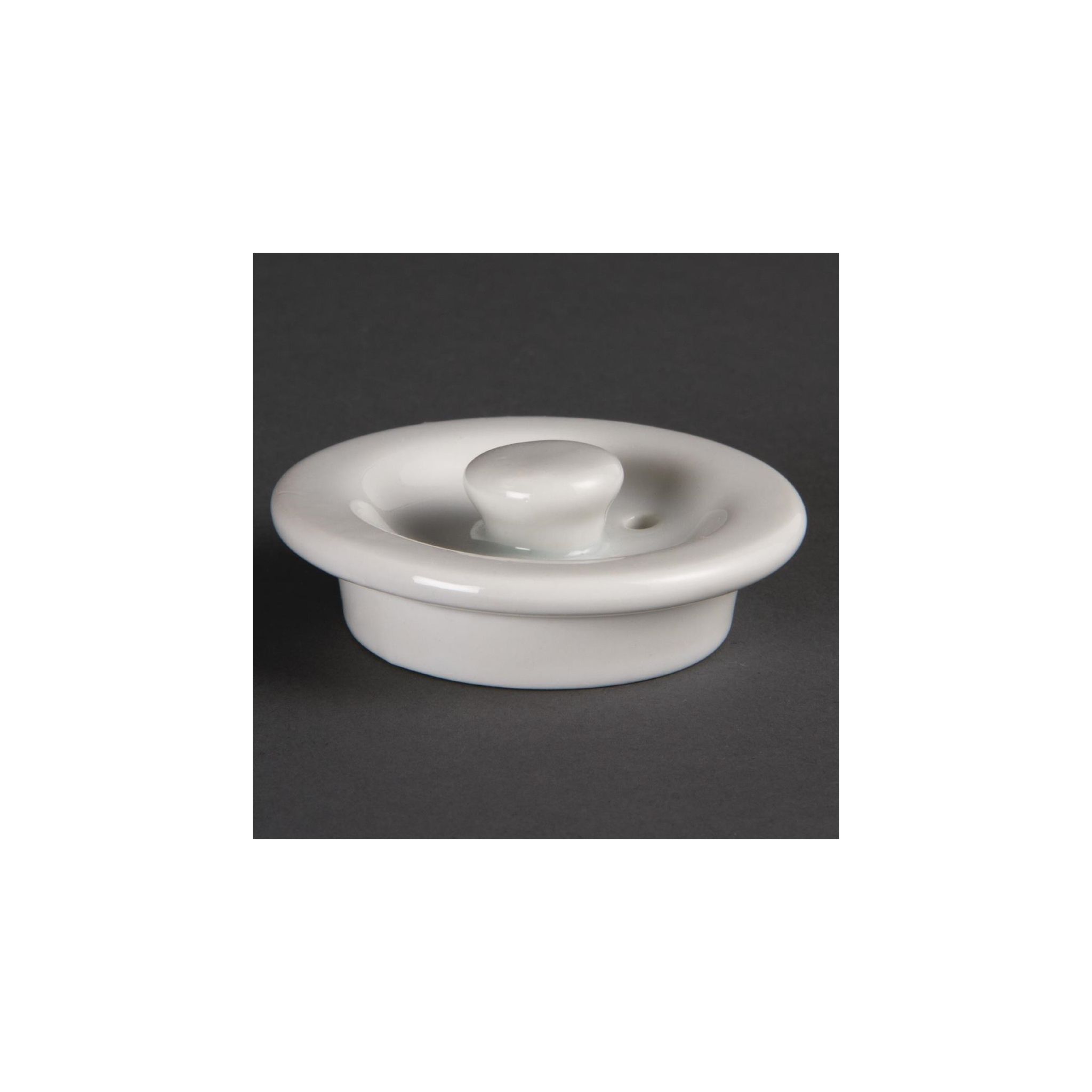 Olympia Whiteware DP992 Lid For 852ml Teapot White (Pack of 1)