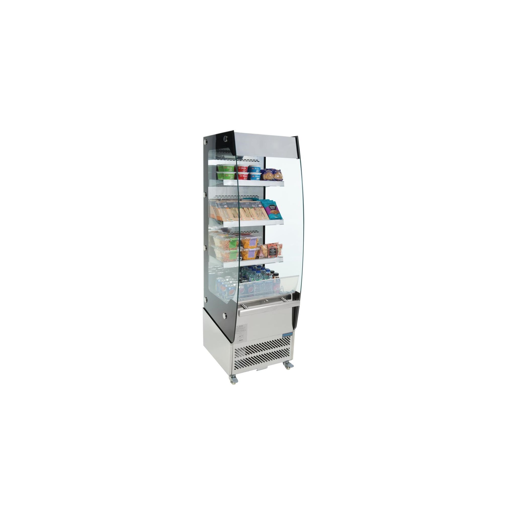 Polar G-Series CD239 494mm Wide Stainless Steel Multideck Display Fridge With Nightblind
