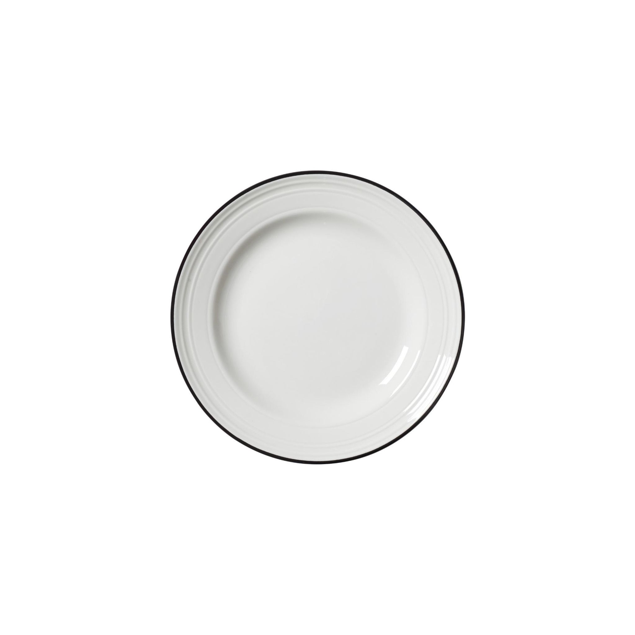 Steelite Bead VV2676 Black Band Plates 165mm (Pack of 12)