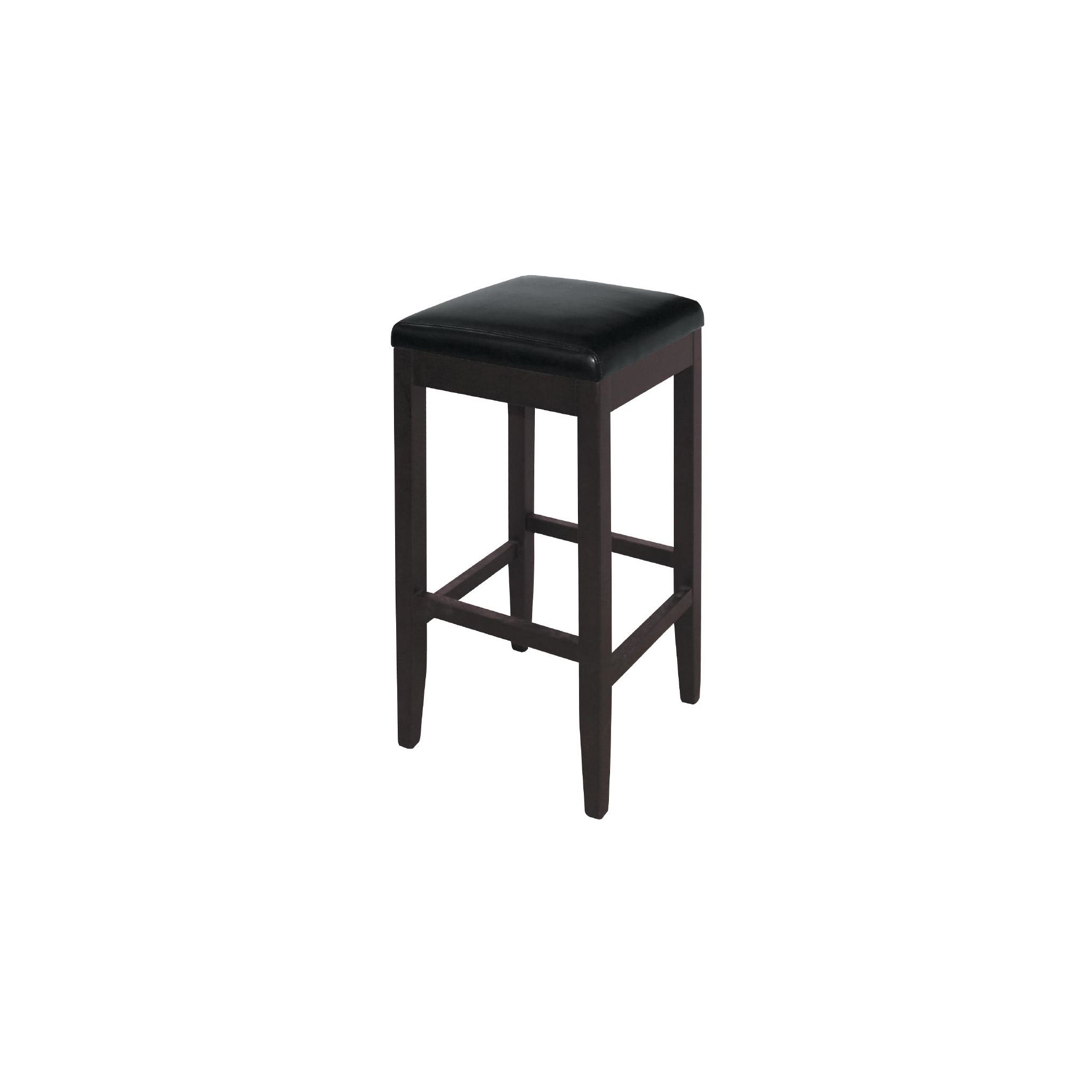 Bolero GG648 Faux Leather High Bar Stools Black (Pack of 2)