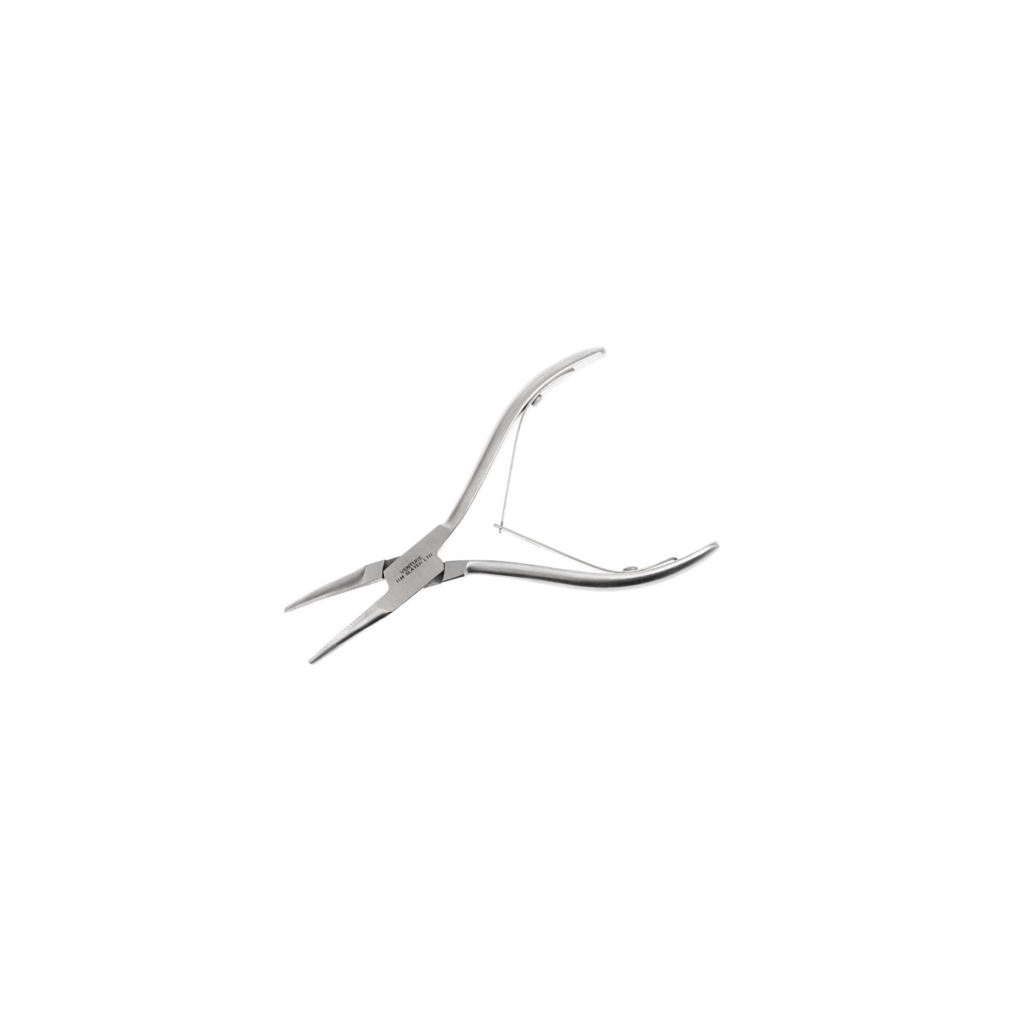 Non Branded D626 Curved Blade Salmon Tweezers