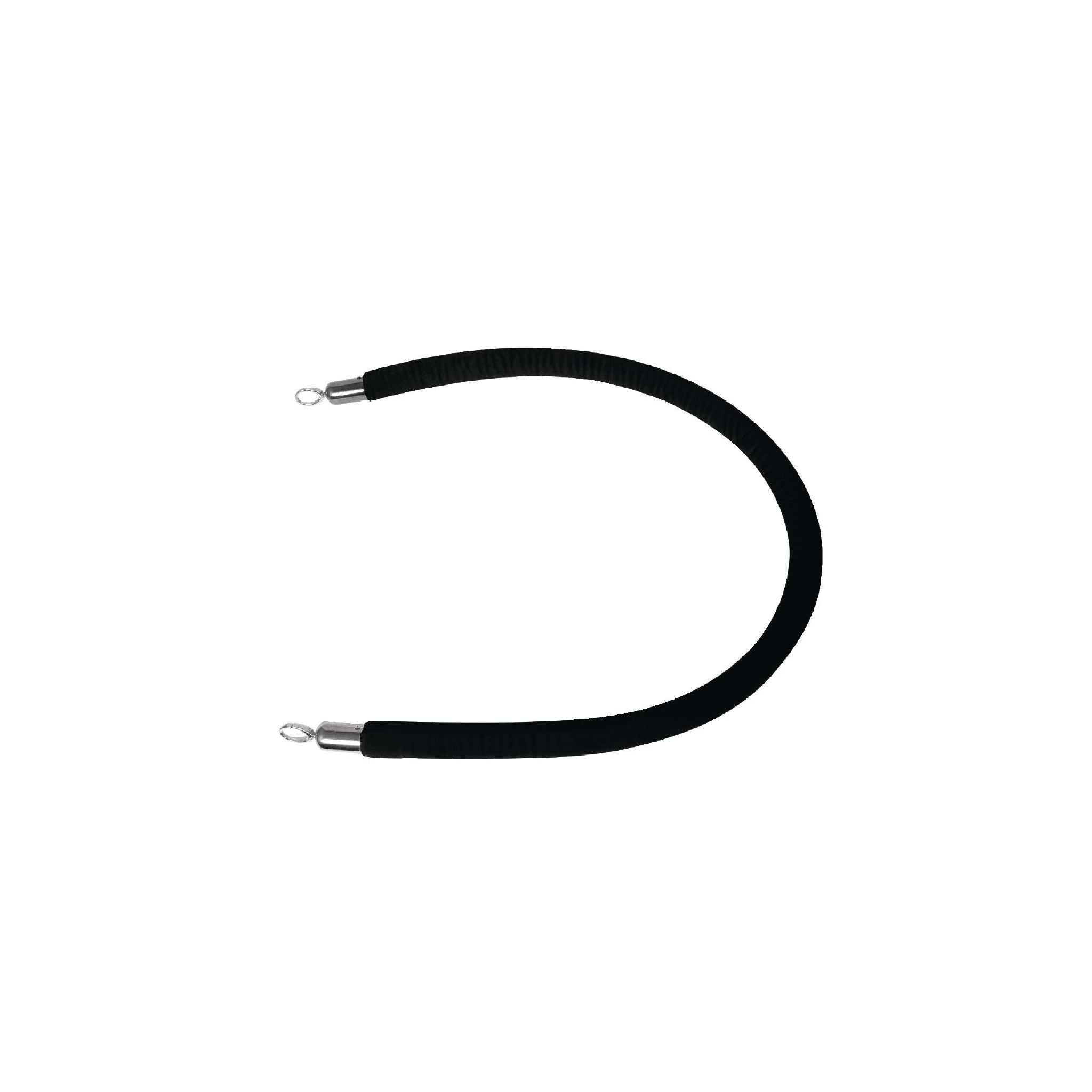 Bolero GG725 Black Rope Barrier System 2.5m