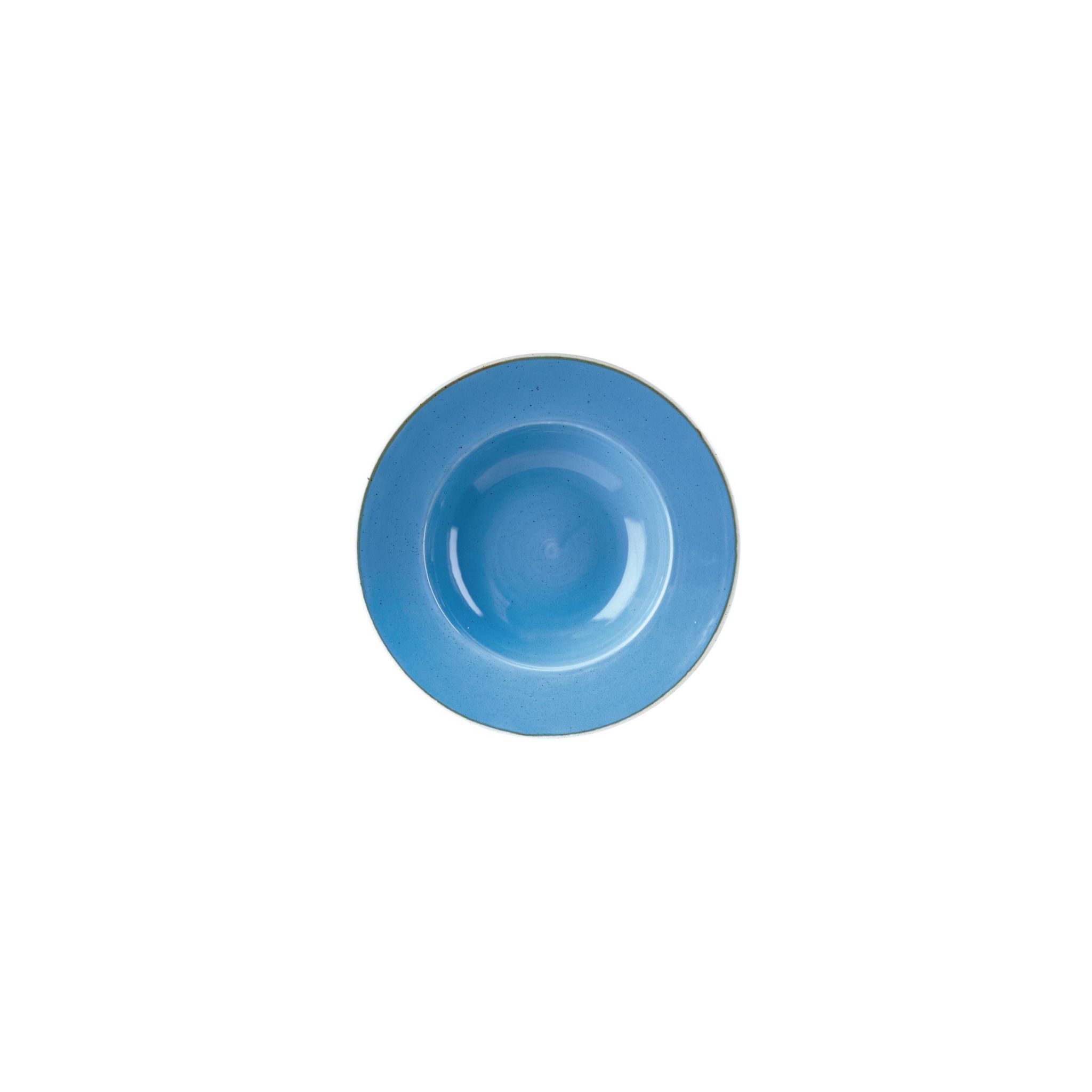 Churchill Stonecast DF782 Round Wide Rim Bowls Cornflower Blue 277mm (Pack of 12)