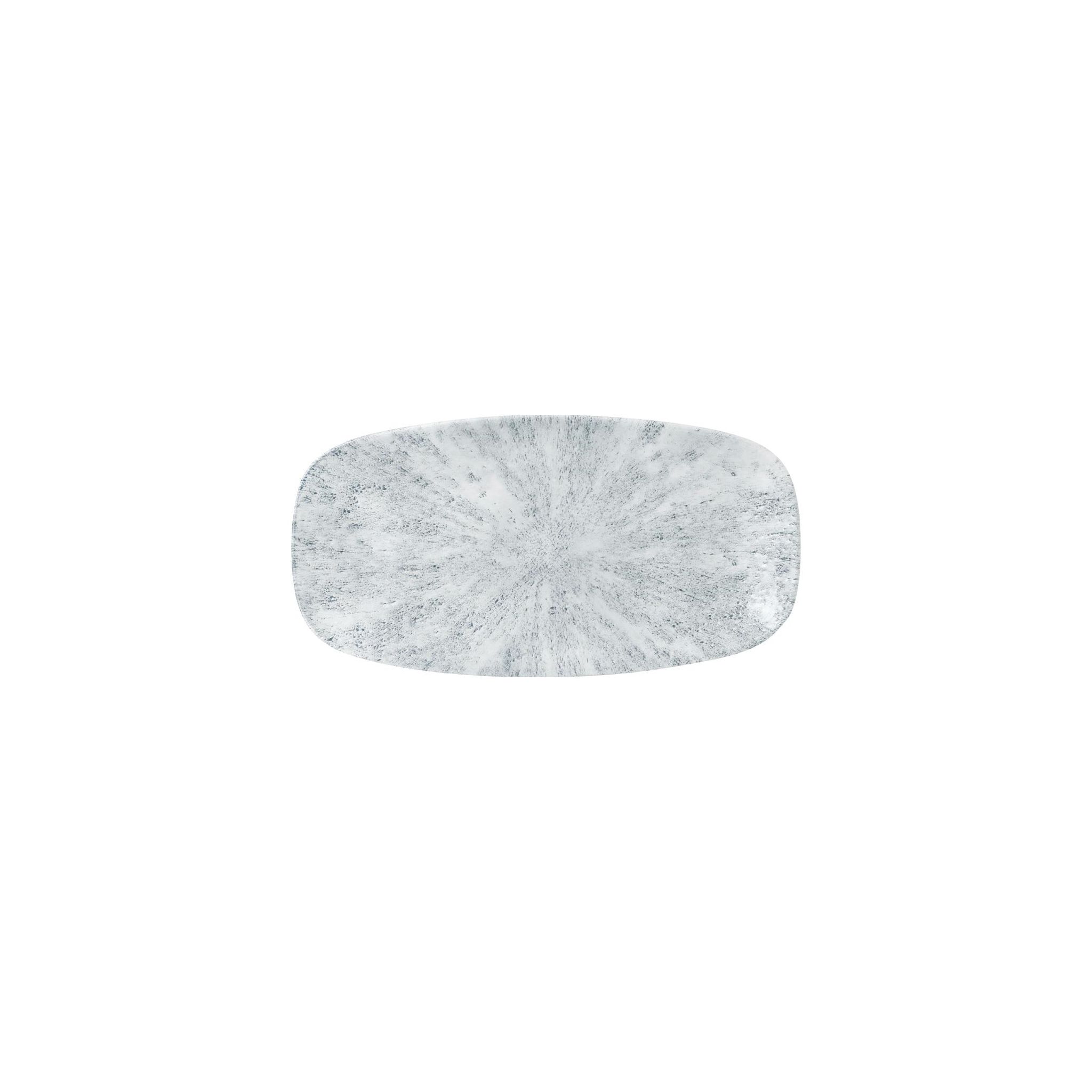 Churchill Studio Prints Stone FD895 Pearl Grey Chefs Oblong Plates 13 7/8X7 3/8" (Pack of 6)