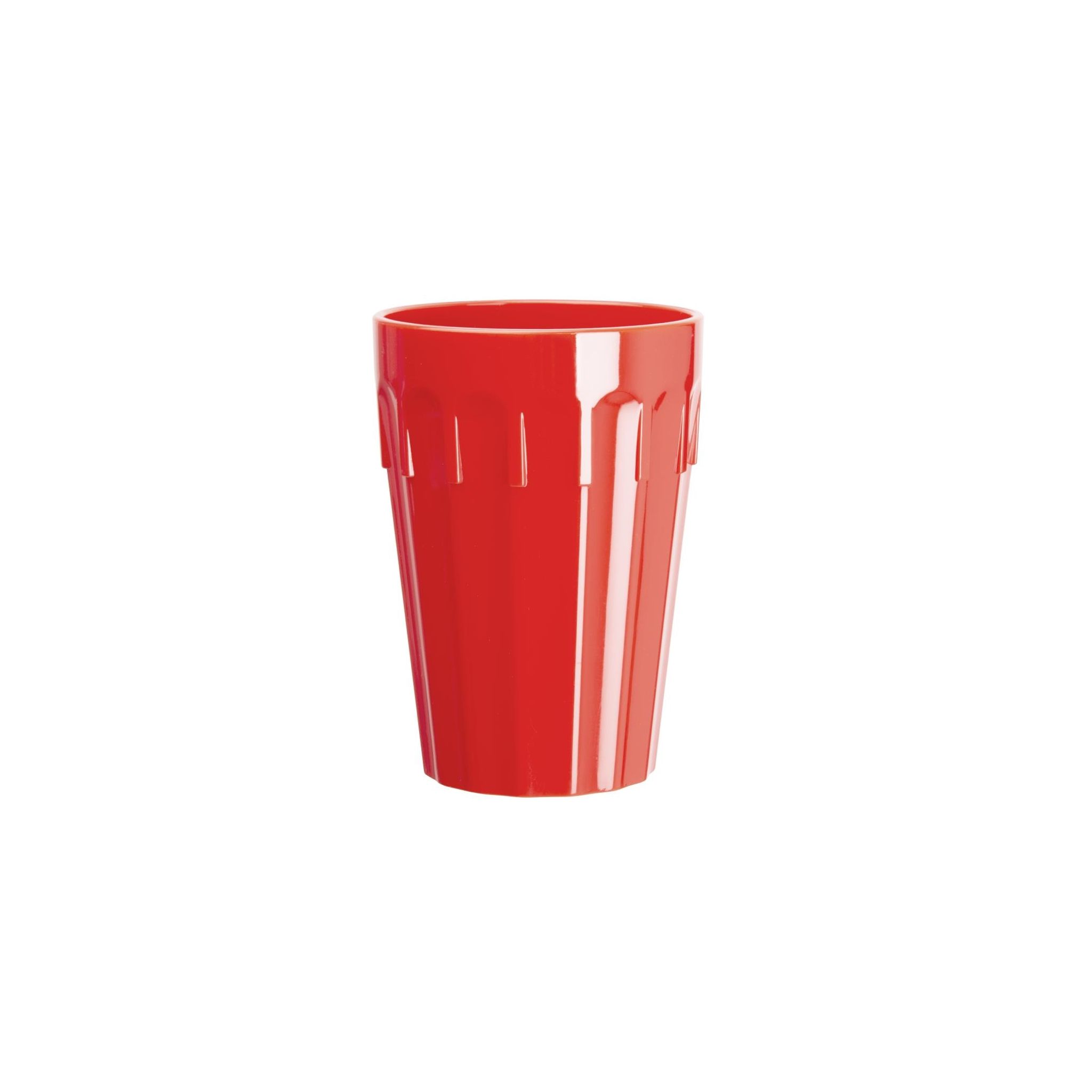 Olympia Kristallon CB778 Polycarbonate Tumblers Red 253.8ml (Pack of 12)