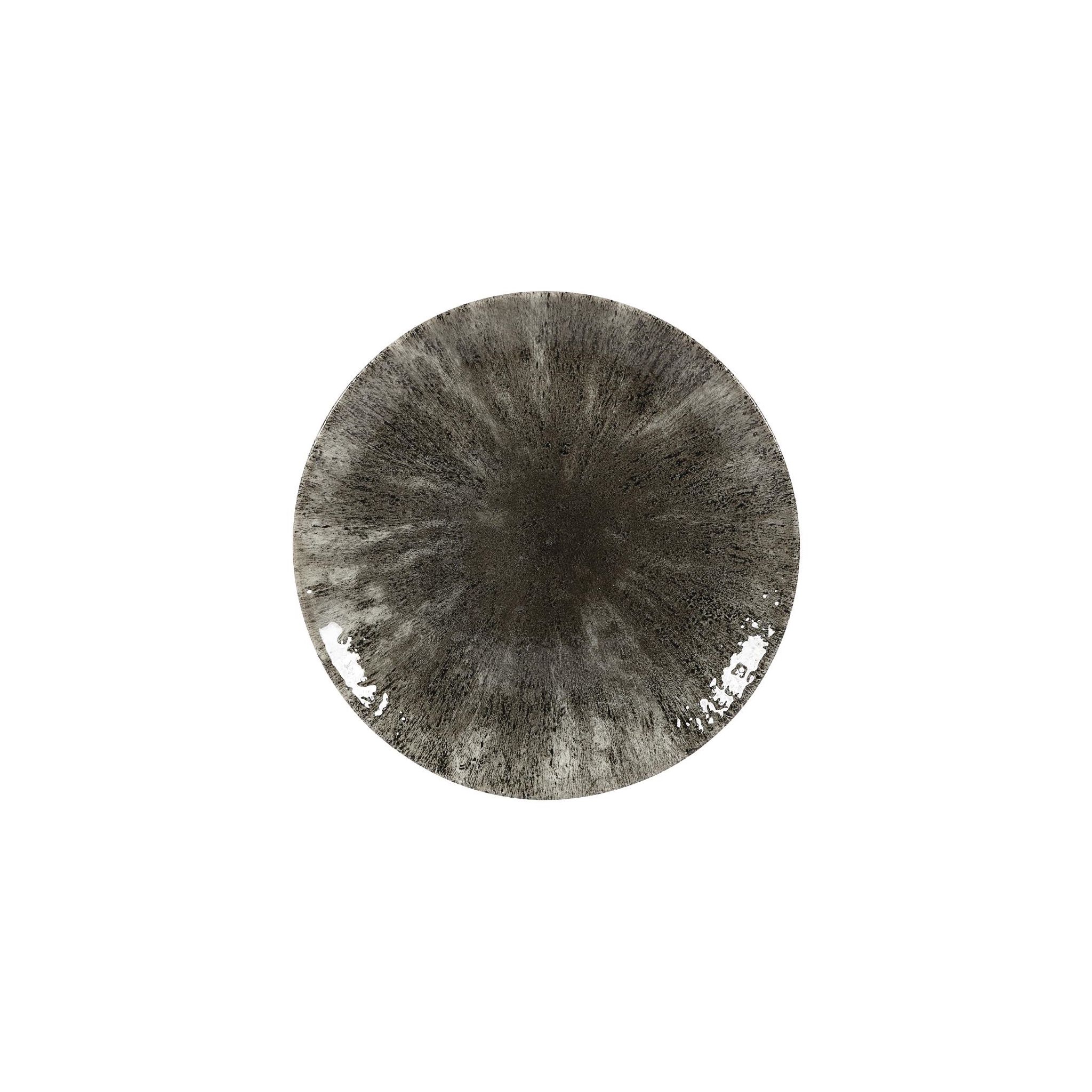 Churchill Evolve DY894 Stone Quartz Black Coupe Plates 217mm (Pack of 12)