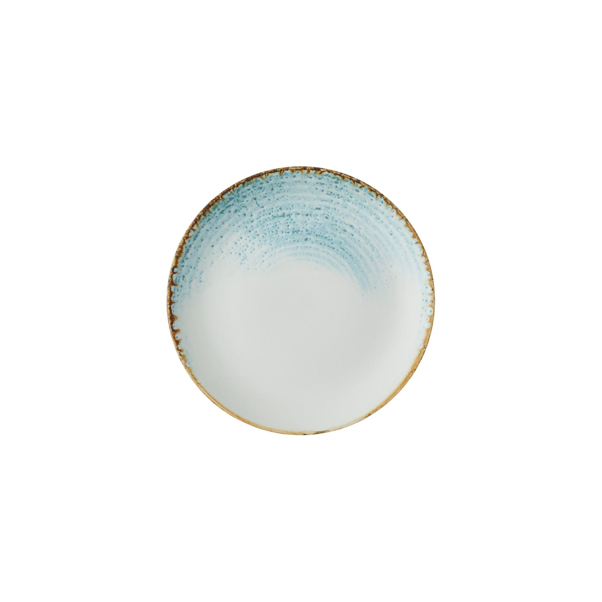 Churchill Studio Prints Homespun Accents CX672 Aquamarine Evolve Coupe Plates 165mm (Pack of 12)