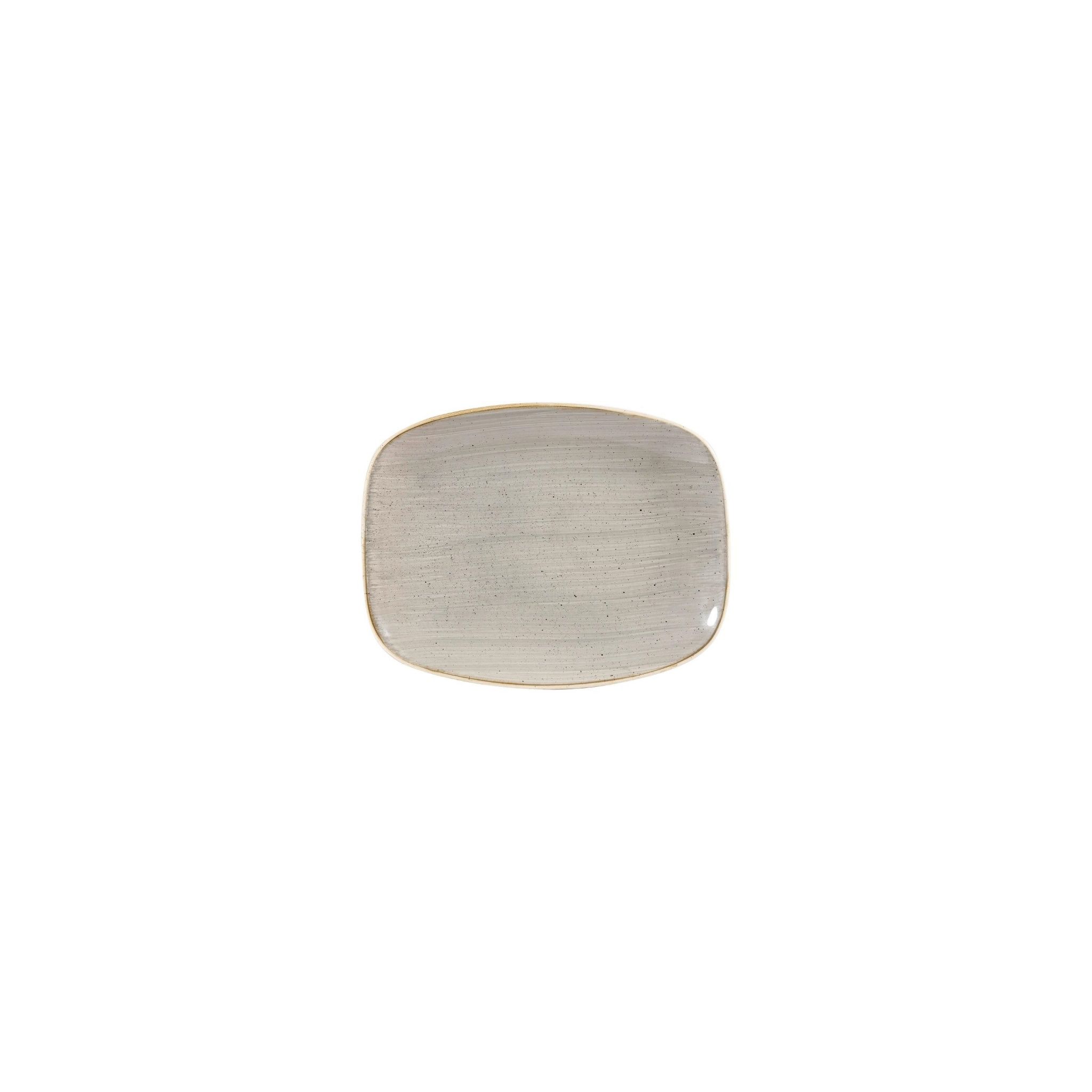 Churchill Stonecast DW332 Rectangular Plates Peppercorn Grey 202 x 261mm (Pack of 12)