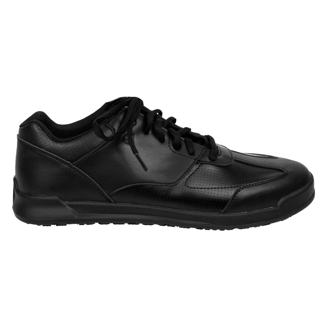 Black leather trainers size 4 online